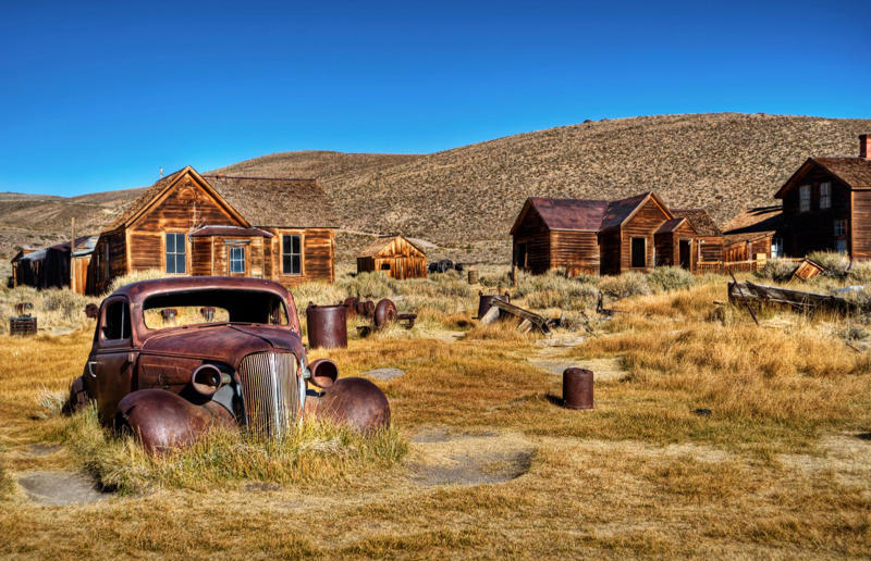 Bodie, California, USA Relics of the past, Maunsell Sea Forts, UK, Beelitz-Heilstatten Hospital, Germany, Grange-over-Sands Lido, England, UK, Butedale, British Columbia, Canada, The North Wales Hospital, Wales, UK, Kolmanskop, Namibia, Hashima Island, Japan, Port Arthur, Australia, Imber Village, England, UK, Ellis Island Immigrant Hospital, New Jersey, USA, Bodie, California, USA, Kayakoy, Turkey, Oradour-sur-Glane, France, Poveglia, Italy, Deception Island, Antarctica
