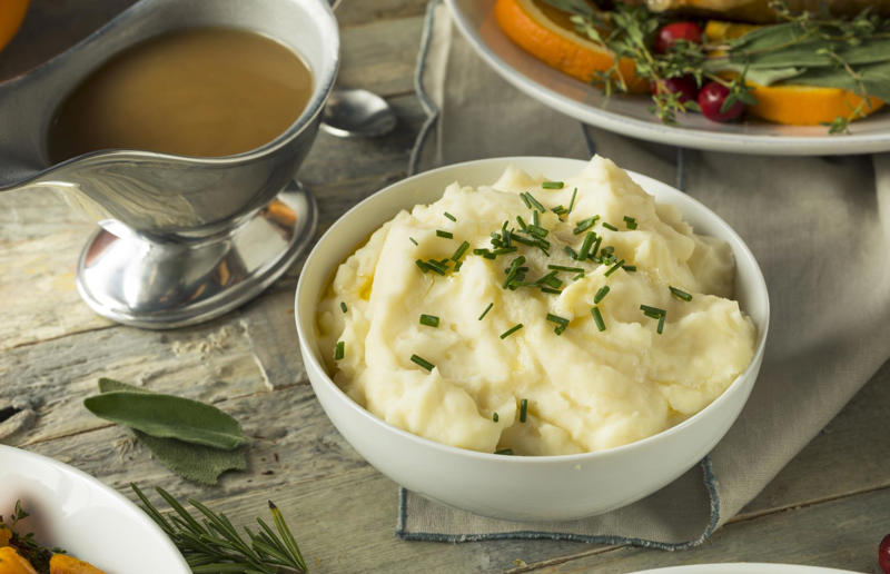 27. Embrace instant mash 46. Use lard for perfect pastry, 45. Make soda bread if you need something speedy, 44. Use a wooden spoon, 43. Roast potatoes in hot fat, 42. Use leftover pastry for cheese straws, 41. Keep your vegetable scraps, 40. Don't cook fresh herbs, 39. Never boil stew, soup or stock, 38. Use cheese ends in mac ’n’ cheese, 37. Cook your pasta in stock, 36. Try flour for the crispiest bacon, 35. Transfer sugar into airtight containers, 34. Don’t overdo the cheese, 33. Separate the eggs for fluffy flannel cakes, 32. Cook bruised apples in pies, 31. Slice sprouting stems from garlic, 30. Top dishes with crushed crisps, 29. Embrace instant mash, 28. Keep butter in a butter dish, 27. Don’t ditch your stale bread, 26. Bake with room-temperature eggs, 25. Line cake tins to prevent sticking, 24. Use buttermilk to brine fried chicken, 23. Let cheesecake cool in the oven, 22. Melt chocolate over a pan of water, 21. Keep food warm in the oven, 20. Add bread to your sugar jar, 19. Grow your own herbs, tomatoes and chillies, 18. Save chicken bones for stock, 17. Keep records, 16. Make your own jams and chutneys, 15. Add more of what you need, 14. Weigh your eggs for the perfect sponge, 13. Roll lemons before squeezing, 12. Get some colour on meat, 11. Add vegetables towards the end of a stew, 10. Sift air into cakes, 9. Thicken sauces with cornflour, 8. Skim fat off the top, 7. Dry chicken to help it brown, 6. Invest in a cast iron pan, 5. Use juices from meat to make gravy, 4. Serve food on hot plates, 3. What grows together, goes together, 2. Save your fat