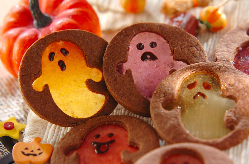 ハロウィンカボチャパイ, ハロウィンクッキー, パンプキンのシフォンケーキ, ハロウィンロリポップ, ハロウィンおばけのチョコレートケーキ, ハロウィンサラダ, コーンと野菜のキッシュ, まるごとカボチャのパーティーパンプキングラタン, ハロウィンおばけカレー
