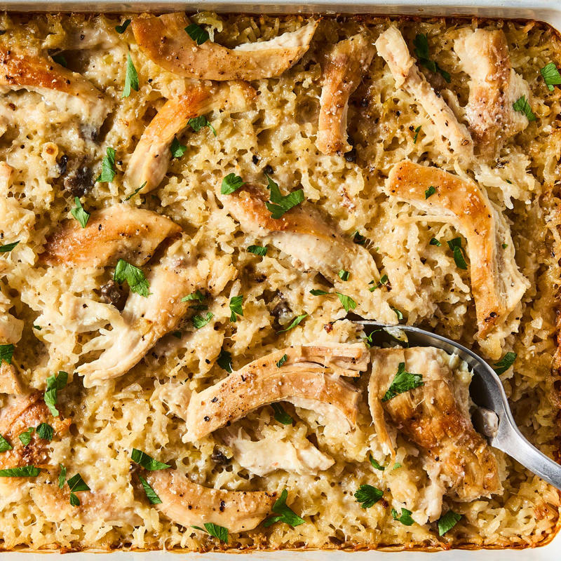 Chicken Spaghetti, Chicken Fajita Casserole, Creamy Chicken Spanakopita Bake, Chicken & Broccoli Casserole, Marry Me Lasagna, Garlic Bread-Topped Chicken Pot Pie, Ritz Cracker Chicken Casserole, Mexican Chicken Casserole, Buffalo Chicken & Rice Casserole, Chicken Nugget Parm Casserole, Caprese Chicken & Polenta Bake, Chicken Pot Pie Casserole, Enchilada Casserole, Chicken and Rice Casserole, Chicken and Mushroom White Lasagna