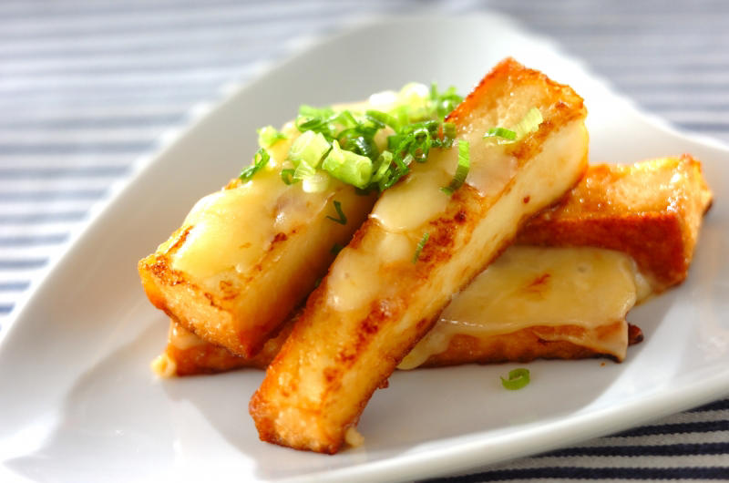 カリフラワーのチーズ焼き, ゆで卵のチーズ焼き, チキンのトマトチーズ焼き, ネギののりチーズ焼き, 豆腐のみそチーズ焼き, ナスのおかかチーズ焼き, 鶏ささみのチーズ焼き, ズッキーニのみそチーズ焼き, しいたけのチーズ焼き