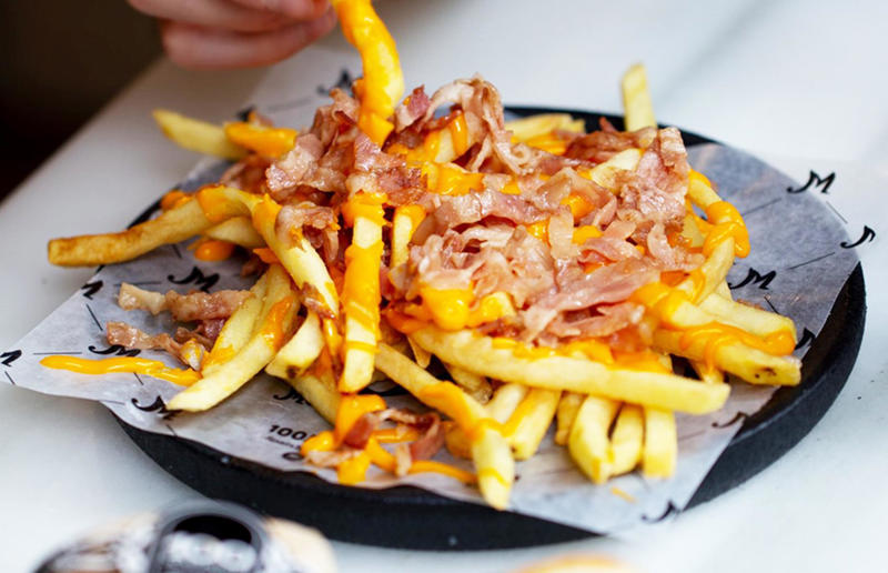 36. Curly fries, Burger King, various locations, 35. Soul Fries, Chicken Licken, various locations, South Africa, 34. Famous Grill’d Chips, Grill’d, various locations, Australia, 33. Potato Sticks, Bob’s, various locations, Brazil, 32. French fries, Quick, various locations, Belgium and France, 31. Cajun Style fries, Five Guys, various locations, 30. Fries, Supermac’s, various locations, Ireland, 29. Boardwalk fries, Thrasher's French Fries, various locations, USA, 28. French fries, Hesburger, various locations, 27. Bembos French fries, Bembos, various locations, Peru, 26. Waffle potato fries, Chick-fil-A, various locations, USA, 25. Fries, Frietboutique, various locations, Netherlands, 24. Crinkle-cut fries, Sibylla, various locations, Sweden and Finland, 23. Currywurst Special, Frittenwerk, various locations, Germany, 22. Groovy Fries, Sonic Drive-In, various locations, USA, 21. Fritz, Fritz European Fry House, Vancouver, Canada, 20. French fries, MOS Burger, various locations, 19. Rosemary Salted Chips, Honest Burger, various locations, UK, 18. Chips, Red Rooster, various locations, Australia, 17. Cheese fries, Shake Shack, various locations, 16. Smoked Meat Poutine, NomNomNom Poutine, Toronto, Canada, 15. French fries, Lotteria, various locations, 14. Classic fries, Lord of the Fries, various locations, Australia and New Zealand, 13. Fresh cut fries, Willy’s, Halifax, Canada, 12. Fries, Wendy’s, various locations, 11. French fries, 100 Montaditos, various locations, Spain, Italy and Portugal, 10. Trüffelfritten, Peter Pane Burgergrill &amp; Bar, various locations, Germany, 9. Nacho Fries, Taco Bell, various locations, 8. Waffle fries, Leon, various locations, UK, 7. Animal Style fries, In-N-Out, various locations, USA, 6. Yiayia’s Chips, Zeus Street Greek, various locations, Australia, 5. Frites, Friterie chez Bryan Aubange, Aubange, Belgium, 4. Crinkle-cut fries, Del Taco, various locations, USA, 3. Flamish Fries, Manneken Pis, various locations, Netherlands, 2. Frites, Chic Frite, Dunkirk, France