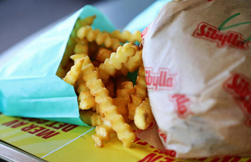 36. Curly fries, Burger King, various locations, 35. Soul Fries, Chicken Licken, various locations, South Africa, 34. Famous Grill’d Chips, Grill’d, various locations, Australia, 33. Potato Sticks, Bob’s, various locations, Brazil, 32. French fries, Quick, various locations, Belgium and France, 31. Cajun Style fries, Five Guys, various locations, 30. Fries, Supermac’s, various locations, Ireland, 29. Boardwalk fries, Thrasher's French Fries, various locations, USA, 28. French fries, Hesburger, various locations, 27. Bembos French fries, Bembos, various locations, Peru, 26. Waffle potato fries, Chick-fil-A, various locations, USA, 25. Fries, Frietboutique, various locations, Netherlands, 24. Crinkle-cut fries, Sibylla, various locations, Sweden and Finland, 23. Currywurst Special, Frittenwerk, various locations, Germany, 22. Groovy Fries, Sonic Drive-In, various locations, USA, 21. Fritz, Fritz European Fry House, Vancouver, Canada, 20. French fries, MOS Burger, various locations, 19. Rosemary Salted Chips, Honest Burger, various locations, UK, 18. Chips, Red Rooster, various locations, Australia, 17. Cheese fries, Shake Shack, various locations, 16. Smoked Meat Poutine, NomNomNom Poutine, Toronto, Canada, 15. French fries, Lotteria, various locations, 14. Classic fries, Lord of the Fries, various locations, Australia and New Zealand, 13. Fresh cut fries, Willy’s, Halifax, Canada, 12. Fries, Wendy’s, various locations, 11. French fries, 100 Montaditos, various locations, Spain, Italy and Portugal, 10. Trüffelfritten, Peter Pane Burgergrill &amp; Bar, various locations, Germany, 9. Nacho Fries, Taco Bell, various locations, 8. Waffle fries, Leon, various locations, UK, 7. Animal Style fries, In-N-Out, various locations, USA, 6. Yiayia’s Chips, Zeus Street Greek, various locations, Australia, 5. Frites, Friterie chez Bryan Aubange, Aubange, Belgium, 4. Crinkle-cut fries, Del Taco, various locations, USA, 3. Flamish Fries, Manneken Pis, various locations, Netherlands, 2. Frites, Chic Frite, Dunkirk, France