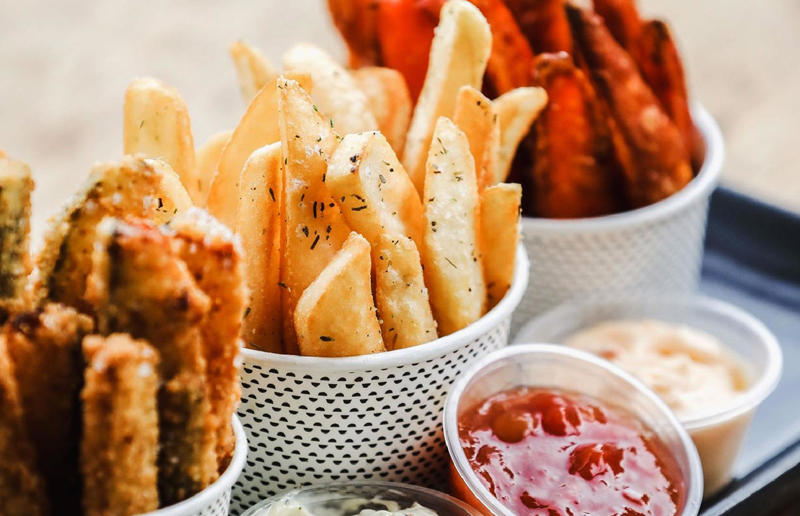 36. Curly fries, Burger King, various locations, 35. Soul Fries, Chicken Licken, various locations, South Africa, 34. Famous Grill’d Chips, Grill’d, various locations, Australia, 33. Potato Sticks, Bob’s, various locations, Brazil, 32. French fries, Quick, various locations, Belgium and France, 31. Cajun Style fries, Five Guys, various locations, 30. Fries, Supermac’s, various locations, Ireland, 29. Boardwalk fries, Thrasher's French Fries, various locations, USA, 28. French fries, Hesburger, various locations, 27. Bembos French fries, Bembos, various locations, Peru, 26. Waffle potato fries, Chick-fil-A, various locations, USA, 25. Fries, Frietboutique, various locations, Netherlands, 24. Crinkle-cut fries, Sibylla, various locations, Sweden and Finland, 23. Currywurst Special, Frittenwerk, various locations, Germany, 22. Groovy Fries, Sonic Drive-In, various locations, USA, 21. Fritz, Fritz European Fry House, Vancouver, Canada, 20. French fries, MOS Burger, various locations, 19. Rosemary Salted Chips, Honest Burger, various locations, UK, 18. Chips, Red Rooster, various locations, Australia, 17. Cheese fries, Shake Shack, various locations, 16. Smoked Meat Poutine, NomNomNom Poutine, Toronto, Canada, 15. French fries, Lotteria, various locations, 14. Classic fries, Lord of the Fries, various locations, Australia and New Zealand, 13. Fresh cut fries, Willy’s, Halifax, Canada, 12. Fries, Wendy’s, various locations, 11. French fries, 100 Montaditos, various locations, Spain, Italy and Portugal, 10. Trüffelfritten, Peter Pane Burgergrill &amp; Bar, various locations, Germany, 9. Nacho Fries, Taco Bell, various locations, 8. Waffle fries, Leon, various locations, UK, 7. Animal Style fries, In-N-Out, various locations, USA, 6. Yiayia’s Chips, Zeus Street Greek, various locations, Australia, 5. Frites, Friterie chez Bryan Aubange, Aubange, Belgium, 4. Crinkle-cut fries, Del Taco, various locations, USA, 3. Flamish Fries, Manneken Pis, various locations, Netherlands, 2. Frites, Chic Frite, Dunkirk, France