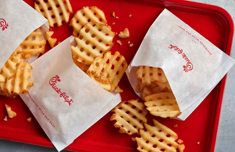 36. Curly fries, Burger King, various locations, 35. Soul Fries, Chicken Licken, various locations, South Africa, 34. Famous Grill’d Chips, Grill’d, various locations, Australia, 33. Potato Sticks, Bob’s, various locations, Brazil, 32. French fries, Quick, various locations, Belgium and France, 31. Cajun Style fries, Five Guys, various locations, 30. Fries, Supermac’s, various locations, Ireland, 29. Boardwalk fries, Thrasher's French Fries, various locations, USA, 28. French fries, Hesburger, various locations, 27. Bembos French fries, Bembos, various locations, Peru, 26. Waffle potato fries, Chick-fil-A, various locations, USA, 25. Fries, Frietboutique, various locations, Netherlands, 24. Crinkle-cut fries, Sibylla, various locations, Sweden and Finland, 23. Currywurst Special, Frittenwerk, various locations, Germany, 22. Groovy Fries, Sonic Drive-In, various locations, USA, 21. Fritz, Fritz European Fry House, Vancouver, Canada, 20. French fries, MOS Burger, various locations, 19. Rosemary Salted Chips, Honest Burger, various locations, UK, 18. Chips, Red Rooster, various locations, Australia, 17. Cheese fries, Shake Shack, various locations, 16. Smoked Meat Poutine, NomNomNom Poutine, Toronto, Canada, 15. French fries, Lotteria, various locations, 14. Classic fries, Lord of the Fries, various locations, Australia and New Zealand, 13. Fresh cut fries, Willy’s, Halifax, Canada, 12. Fries, Wendy’s, various locations, 11. French fries, 100 Montaditos, various locations, Spain, Italy and Portugal, 10. Trüffelfritten, Peter Pane Burgergrill &amp; Bar, various locations, Germany, 9. Nacho Fries, Taco Bell, various locations, 8. Waffle fries, Leon, various locations, UK, 7. Animal Style fries, In-N-Out, various locations, USA, 6. Yiayia’s Chips, Zeus Street Greek, various locations, Australia, 5. Frites, Friterie chez Bryan Aubange, Aubange, Belgium, 4. Crinkle-cut fries, Del Taco, various locations, USA, 3. Flamish Fries, Manneken Pis, various locations, Netherlands, 2. Frites, Chic Frite, Dunkirk, France