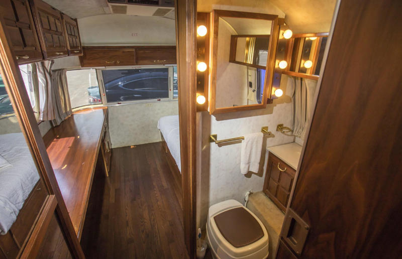 Tom Hanks' bespoke Airstream The most amazing celebrity homes on wheels, Tom Hanks' bespoke Airstream, Jason Momoa’s EarthRoamer home, John Mayer's luxury expedition truck, Jamie Foxx's studio on wheels, Leonardo DiCaprio's motorhome mansion, Mariah Carey's mobile party pad, Simon Cowell's high-tech trailer, Timbaland's mobile music studio, Vin Diesel's opulent custom motorhome, Will Smith's 'The Heat', Jennifer Lopez's 'Lux Lounge', Matthew McConaughey’s vintage Airstream