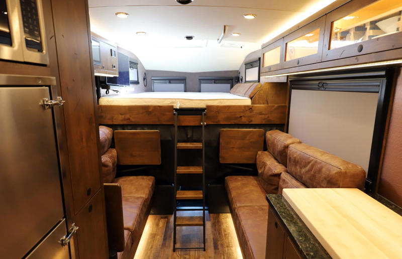 Jason Momoa’s EarthRoamer home The most amazing celebrity homes on wheels, Tom Hanks' bespoke Airstream, Jason Momoa’s EarthRoamer home, John Mayer's luxury expedition truck, Jamie Foxx's studio on wheels, Leonardo DiCaprio's motorhome mansion, Mariah Carey's mobile party pad, Simon Cowell's high-tech trailer, Timbaland's mobile music studio, Vin Diesel's opulent custom motorhome, Will Smith's 'The Heat', Jennifer Lopez's 'Lux Lounge', Matthew McConaughey’s vintage Airstream