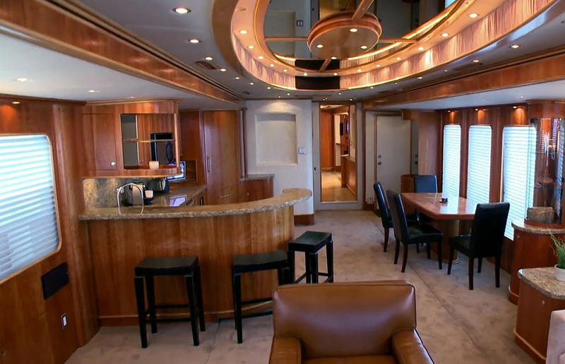 Leonardo DiCaprio's motorhome mansion The most amazing celebrity homes on wheels, Tom Hanks' bespoke Airstream, Jason Momoa’s EarthRoamer home, John Mayer's luxury expedition truck, Jamie Foxx's studio on wheels, Leonardo DiCaprio's motorhome mansion, Mariah Carey's mobile party pad, Simon Cowell's high-tech trailer, Timbaland's mobile music studio, Vin Diesel's opulent custom motorhome, Will Smith's 'The Heat', Jennifer Lopez's 'Lux Lounge', Matthew McConaughey’s vintage Airstream