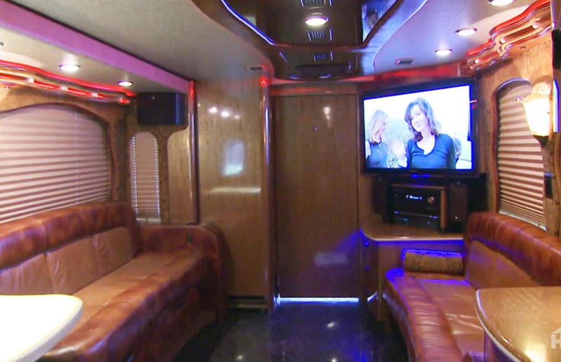 Timbaland's mobile music studio The most amazing celebrity homes on wheels, Tom Hanks' bespoke Airstream, Jason Momoa’s EarthRoamer home, John Mayer's luxury expedition truck, Jamie Foxx's studio on wheels, Leonardo DiCaprio's motorhome mansion, Mariah Carey's mobile party pad, Simon Cowell's high-tech trailer, Timbaland's mobile music studio, Vin Diesel's opulent custom motorhome, Will Smith's 'The Heat', Jennifer Lopez's 'Lux Lounge', Matthew McConaughey’s vintage Airstream
