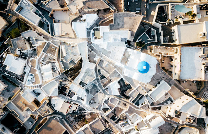 Bird's-eye views you won't believe are real, Konditaget Luders, Copenhagen, Denmark, Ajuda Botanical Garden, Lisbon, Portugal, Henningsvaer football pitch, Lofoten Islands, Norway, Guanajuato, Mexico, Innis Chonnel Castle, Loch Awe, Scotland, Tegallalang rice terraces, Indonesia, Hong Kong, Salt Pans, Gozo, Malta, Shark Fin Cove, Davenport, California, USA, Koh Lipe, Thailand, Golden Gate Bridge, San Francisco, California, USA, Grace Bay, Turks and Caicos Islands, Namib Desert, Namibia, Transfagarasan, Romania, Niagara Falls, Canada/USA, New York City, New York, USA, Road near Laki Volcano, Iceland, Atacama Desert, Chile, San Francisco, California, USA, Na Pali Coast State Wilderness Park, Kauai Island, Hawaii, USA, Yan'an Elevated Road Interchange, Shanghai, China, Navagio Beach, Zakynthos, Greece, Forests around Berthoud Pass, Colorado, USA, Maasai Mara National Reserve, Kenya, Estrada Marginal Norte, Peniche, Portugal, Twelve Apostles, Victoria, Australia, Wongwian Yai, Bangkok, Thailand, Choui Fong Tea Farm, Thailand, Rogers Centre, Toronto, Canada, Silhouette Island, Seychelles, Richfield County Park, Davison, Michigan, USA, Fez, Morocco, Cleopatra Beach, Turkey, Okavango Delta, Botswana, Ningaloo Marine Park, Exmouth, Australia, Mekong Delta, Vietnam, Copacabana Beach, Rio de Janeiro, Brazil, Rheinschlucht, Versam, Switzerland, Colonia de Sant Jordi, Ses Salines, Mallorca, Spain, Sheikh Zayed Road Interchange 1, Dubai, UAE, Zhangye National Geopark, China, Lavender fields in Provence, France, Shifen Waterfall, Taiwan, Misfat Al Abriyeen, Oman, Dubrovnik, Croatia, Clarence Battery, Guernsey, UK, Hverir Geothermal Area, Iceland, Chapman Peak Drive, Cape Town, South Africa, Ronda, Malaga, Spain, Jokulsarlon, Iceland, Rub' Al Khali, Arabian Desert, Vaavu Atoll, Maldives, Bled Island, Slovenia, Gorreana Tea Factory, the Azores, Portugal, Pyrgos Kallistis, Santorini, Greece, Croyde Bay, Devon, UK, Bay of Kotor, Montenegro, Joffre Lakes Provincial Park, Canada, Grand Prismatic Spring, Yellowstone National Park, Wyoming, USA