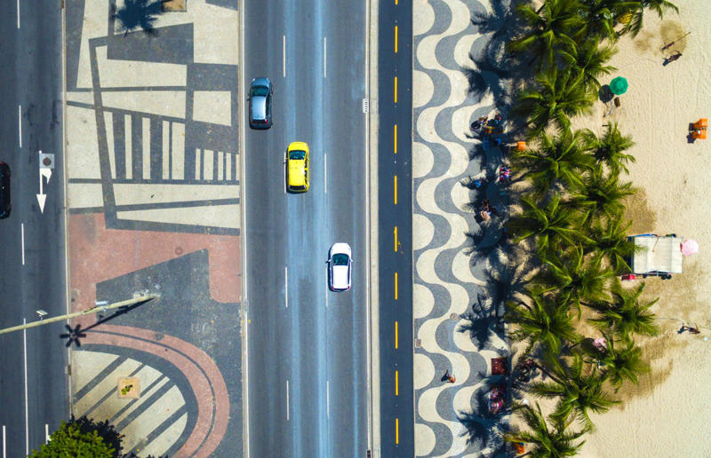 Bird's-eye views you won't believe are real, Konditaget Luders, Copenhagen, Denmark, Ajuda Botanical Garden, Lisbon, Portugal, Henningsvaer football pitch, Lofoten Islands, Norway, Guanajuato, Mexico, Innis Chonnel Castle, Loch Awe, Scotland, Tegallalang rice terraces, Indonesia, Hong Kong, Salt Pans, Gozo, Malta, Shark Fin Cove, Davenport, California, USA, Koh Lipe, Thailand, Golden Gate Bridge, San Francisco, California, USA, Grace Bay, Turks and Caicos Islands, Namib Desert, Namibia, Transfagarasan, Romania, Niagara Falls, Canada/USA, New York City, New York, USA, Road near Laki Volcano, Iceland, Atacama Desert, Chile, San Francisco, California, USA, Na Pali Coast State Wilderness Park, Kauai Island, Hawaii, USA, Yan'an Elevated Road Interchange, Shanghai, China, Navagio Beach, Zakynthos, Greece, Forests around Berthoud Pass, Colorado, USA, Maasai Mara National Reserve, Kenya, Estrada Marginal Norte, Peniche, Portugal, Twelve Apostles, Victoria, Australia, Wongwian Yai, Bangkok, Thailand, Choui Fong Tea Farm, Thailand, Rogers Centre, Toronto, Canada, Silhouette Island, Seychelles, Richfield County Park, Davison, Michigan, USA, Fez, Morocco, Cleopatra Beach, Turkey, Okavango Delta, Botswana, Ningaloo Marine Park, Exmouth, Australia, Mekong Delta, Vietnam, Copacabana Beach, Rio de Janeiro, Brazil, Rheinschlucht, Versam, Switzerland, Colonia de Sant Jordi, Ses Salines, Mallorca, Spain, Sheikh Zayed Road Interchange 1, Dubai, UAE, Zhangye National Geopark, China, Lavender fields in Provence, France, Shifen Waterfall, Taiwan, Misfat Al Abriyeen, Oman, Dubrovnik, Croatia, Clarence Battery, Guernsey, UK, Hverir Geothermal Area, Iceland, Chapman Peak Drive, Cape Town, South Africa, Ronda, Malaga, Spain, Jokulsarlon, Iceland, Rub' Al Khali, Arabian Desert, Vaavu Atoll, Maldives, Bled Island, Slovenia, Gorreana Tea Factory, the Azores, Portugal, Pyrgos Kallistis, Santorini, Greece, Croyde Bay, Devon, UK, Bay of Kotor, Montenegro, Joffre Lakes Provincial Park, Canada, Grand Prismatic Spring, Yellowstone National Park, Wyoming, USA