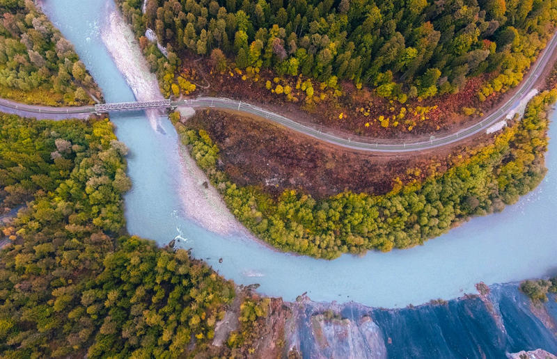 Bird's-eye views you won't believe are real, Konditaget Luders, Copenhagen, Denmark, Ajuda Botanical Garden, Lisbon, Portugal, Henningsvaer football pitch, Lofoten Islands, Norway, Guanajuato, Mexico, Innis Chonnel Castle, Loch Awe, Scotland, Tegallalang rice terraces, Indonesia, Hong Kong, Salt Pans, Gozo, Malta, Shark Fin Cove, Davenport, California, USA, Koh Lipe, Thailand, Golden Gate Bridge, San Francisco, California, USA, Grace Bay, Turks and Caicos Islands, Namib Desert, Namibia, Transfagarasan, Romania, Niagara Falls, Canada/USA, New York City, New York, USA, Road near Laki Volcano, Iceland, Atacama Desert, Chile, San Francisco, California, USA, Na Pali Coast State Wilderness Park, Kauai Island, Hawaii, USA, Yan'an Elevated Road Interchange, Shanghai, China, Navagio Beach, Zakynthos, Greece, Forests around Berthoud Pass, Colorado, USA, Maasai Mara National Reserve, Kenya, Estrada Marginal Norte, Peniche, Portugal, Twelve Apostles, Victoria, Australia, Wongwian Yai, Bangkok, Thailand, Choui Fong Tea Farm, Thailand, Rogers Centre, Toronto, Canada, Silhouette Island, Seychelles, Richfield County Park, Davison, Michigan, USA, Fez, Morocco, Cleopatra Beach, Turkey, Okavango Delta, Botswana, Ningaloo Marine Park, Exmouth, Australia, Mekong Delta, Vietnam, Copacabana Beach, Rio de Janeiro, Brazil, Rheinschlucht, Versam, Switzerland, Colonia de Sant Jordi, Ses Salines, Mallorca, Spain, Sheikh Zayed Road Interchange 1, Dubai, UAE, Zhangye National Geopark, China, Lavender fields in Provence, France, Shifen Waterfall, Taiwan, Misfat Al Abriyeen, Oman, Dubrovnik, Croatia, Clarence Battery, Guernsey, UK, Hverir Geothermal Area, Iceland, Chapman Peak Drive, Cape Town, South Africa, Ronda, Malaga, Spain, Jokulsarlon, Iceland, Rub' Al Khali, Arabian Desert, Vaavu Atoll, Maldives, Bled Island, Slovenia, Gorreana Tea Factory, the Azores, Portugal, Pyrgos Kallistis, Santorini, Greece, Croyde Bay, Devon, UK, Bay of Kotor, Montenegro, Joffre Lakes Provincial Park, Canada, Grand Prismatic Spring, Yellowstone National Park, Wyoming, USA