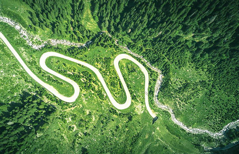 Bird's-eye views you won't believe are real, Konditaget Luders, Copenhagen, Denmark, Ajuda Botanical Garden, Lisbon, Portugal, Henningsvaer football pitch, Lofoten Islands, Norway, Guanajuato, Mexico, Innis Chonnel Castle, Loch Awe, Scotland, Tegallalang rice terraces, Indonesia, Hong Kong, Salt Pans, Gozo, Malta, Shark Fin Cove, Davenport, California, USA, Koh Lipe, Thailand, Golden Gate Bridge, San Francisco, California, USA, Grace Bay, Turks and Caicos Islands, Namib Desert, Namibia, Transfagarasan, Romania, Niagara Falls, Canada/USA, New York City, New York, USA, Road near Laki Volcano, Iceland, Atacama Desert, Chile, San Francisco, California, USA, Na Pali Coast State Wilderness Park, Kauai Island, Hawaii, USA, Yan'an Elevated Road Interchange, Shanghai, China, Navagio Beach, Zakynthos, Greece, Forests around Berthoud Pass, Colorado, USA, Maasai Mara National Reserve, Kenya, Estrada Marginal Norte, Peniche, Portugal, Twelve Apostles, Victoria, Australia, Wongwian Yai, Bangkok, Thailand, Choui Fong Tea Farm, Thailand, Rogers Centre, Toronto, Canada, Silhouette Island, Seychelles, Richfield County Park, Davison, Michigan, USA, Fez, Morocco, Cleopatra Beach, Turkey, Okavango Delta, Botswana, Ningaloo Marine Park, Exmouth, Australia, Mekong Delta, Vietnam, Copacabana Beach, Rio de Janeiro, Brazil, Rheinschlucht, Versam, Switzerland, Colonia de Sant Jordi, Ses Salines, Mallorca, Spain, Sheikh Zayed Road Interchange 1, Dubai, UAE, Zhangye National Geopark, China, Lavender fields in Provence, France, Shifen Waterfall, Taiwan, Misfat Al Abriyeen, Oman, Dubrovnik, Croatia, Clarence Battery, Guernsey, UK, Hverir Geothermal Area, Iceland, Chapman Peak Drive, Cape Town, South Africa, Ronda, Malaga, Spain, Jokulsarlon, Iceland, Rub' Al Khali, Arabian Desert, Vaavu Atoll, Maldives, Bled Island, Slovenia, Gorreana Tea Factory, the Azores, Portugal, Pyrgos Kallistis, Santorini, Greece, Croyde Bay, Devon, UK, Bay of Kotor, Montenegro, Joffre Lakes Provincial Park, Canada, Grand Prismatic Spring, Yellowstone National Park, Wyoming, USA