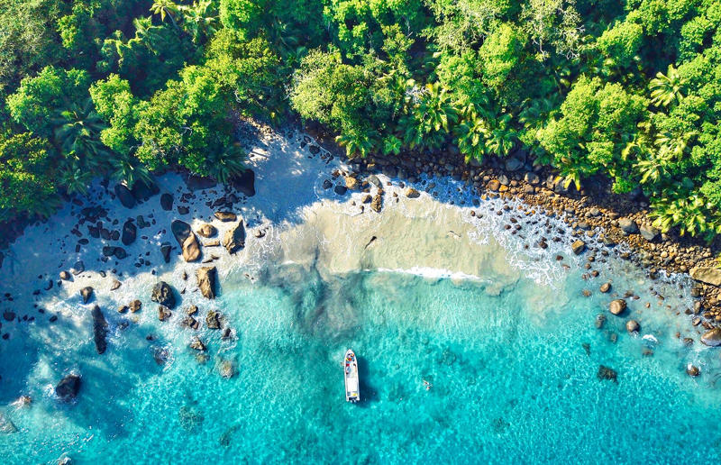 Bird's-eye views you won't believe are real, Konditaget Luders, Copenhagen, Denmark, Ajuda Botanical Garden, Lisbon, Portugal, Henningsvaer football pitch, Lofoten Islands, Norway, Guanajuato, Mexico, Innis Chonnel Castle, Loch Awe, Scotland, Tegallalang rice terraces, Indonesia, Hong Kong, Salt Pans, Gozo, Malta, Shark Fin Cove, Davenport, California, USA, Koh Lipe, Thailand, Golden Gate Bridge, San Francisco, California, USA, Grace Bay, Turks and Caicos Islands, Namib Desert, Namibia, Transfagarasan, Romania, Niagara Falls, Canada/USA, New York City, New York, USA, Road near Laki Volcano, Iceland, Atacama Desert, Chile, San Francisco, California, USA, Na Pali Coast State Wilderness Park, Kauai Island, Hawaii, USA, Yan'an Elevated Road Interchange, Shanghai, China, Navagio Beach, Zakynthos, Greece, Forests around Berthoud Pass, Colorado, USA, Maasai Mara National Reserve, Kenya, Estrada Marginal Norte, Peniche, Portugal, Twelve Apostles, Victoria, Australia, Wongwian Yai, Bangkok, Thailand, Choui Fong Tea Farm, Thailand, Rogers Centre, Toronto, Canada, Silhouette Island, Seychelles, Richfield County Park, Davison, Michigan, USA, Fez, Morocco, Cleopatra Beach, Turkey, Okavango Delta, Botswana, Ningaloo Marine Park, Exmouth, Australia, Mekong Delta, Vietnam, Copacabana Beach, Rio de Janeiro, Brazil, Rheinschlucht, Versam, Switzerland, Colonia de Sant Jordi, Ses Salines, Mallorca, Spain, Sheikh Zayed Road Interchange 1, Dubai, UAE, Zhangye National Geopark, China, Lavender fields in Provence, France, Shifen Waterfall, Taiwan, Misfat Al Abriyeen, Oman, Dubrovnik, Croatia, Clarence Battery, Guernsey, UK, Hverir Geothermal Area, Iceland, Chapman Peak Drive, Cape Town, South Africa, Ronda, Malaga, Spain, Jokulsarlon, Iceland, Rub' Al Khali, Arabian Desert, Vaavu Atoll, Maldives, Bled Island, Slovenia, Gorreana Tea Factory, the Azores, Portugal, Pyrgos Kallistis, Santorini, Greece, Croyde Bay, Devon, UK, Bay of Kotor, Montenegro, Joffre Lakes Provincial Park, Canada, Grand Prismatic Spring, Yellowstone National Park, Wyoming, USA