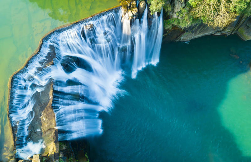 Bird's-eye views you won't believe are real, Konditaget Luders, Copenhagen, Denmark, Ajuda Botanical Garden, Lisbon, Portugal, Henningsvaer football pitch, Lofoten Islands, Norway, Guanajuato, Mexico, Innis Chonnel Castle, Loch Awe, Scotland, Tegallalang rice terraces, Indonesia, Hong Kong, Salt Pans, Gozo, Malta, Shark Fin Cove, Davenport, California, USA, Koh Lipe, Thailand, Golden Gate Bridge, San Francisco, California, USA, Grace Bay, Turks and Caicos Islands, Namib Desert, Namibia, Transfagarasan, Romania, Niagara Falls, Canada/USA, New York City, New York, USA, Road near Laki Volcano, Iceland, Atacama Desert, Chile, San Francisco, California, USA, Na Pali Coast State Wilderness Park, Kauai Island, Hawaii, USA, Yan'an Elevated Road Interchange, Shanghai, China, Navagio Beach, Zakynthos, Greece, Forests around Berthoud Pass, Colorado, USA, Maasai Mara National Reserve, Kenya, Estrada Marginal Norte, Peniche, Portugal, Twelve Apostles, Victoria, Australia, Wongwian Yai, Bangkok, Thailand, Choui Fong Tea Farm, Thailand, Rogers Centre, Toronto, Canada, Silhouette Island, Seychelles, Richfield County Park, Davison, Michigan, USA, Fez, Morocco, Cleopatra Beach, Turkey, Okavango Delta, Botswana, Ningaloo Marine Park, Exmouth, Australia, Mekong Delta, Vietnam, Copacabana Beach, Rio de Janeiro, Brazil, Rheinschlucht, Versam, Switzerland, Colonia de Sant Jordi, Ses Salines, Mallorca, Spain, Sheikh Zayed Road Interchange 1, Dubai, UAE, Zhangye National Geopark, China, Lavender fields in Provence, France, Shifen Waterfall, Taiwan, Misfat Al Abriyeen, Oman, Dubrovnik, Croatia, Clarence Battery, Guernsey, UK, Hverir Geothermal Area, Iceland, Chapman Peak Drive, Cape Town, South Africa, Ronda, Malaga, Spain, Jokulsarlon, Iceland, Rub' Al Khali, Arabian Desert, Vaavu Atoll, Maldives, Bled Island, Slovenia, Gorreana Tea Factory, the Azores, Portugal, Pyrgos Kallistis, Santorini, Greece, Croyde Bay, Devon, UK, Bay of Kotor, Montenegro, Joffre Lakes Provincial Park, Canada, Grand Prismatic Spring, Yellowstone National Park, Wyoming, USA