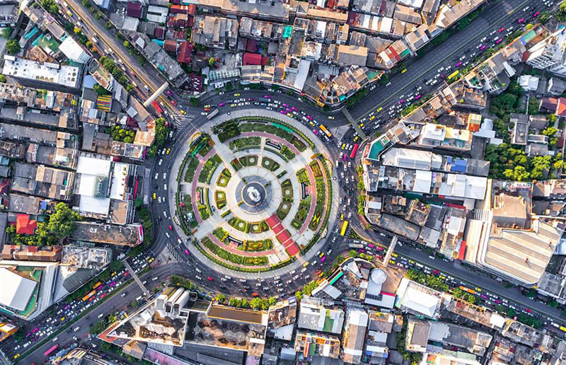 Bird's-eye views you won't believe are real, Konditaget Luders, Copenhagen, Denmark, Ajuda Botanical Garden, Lisbon, Portugal, Henningsvaer football pitch, Lofoten Islands, Norway, Guanajuato, Mexico, Innis Chonnel Castle, Loch Awe, Scotland, Tegallalang rice terraces, Indonesia, Hong Kong, Salt Pans, Gozo, Malta, Shark Fin Cove, Davenport, California, USA, Koh Lipe, Thailand, Golden Gate Bridge, San Francisco, California, USA, Grace Bay, Turks and Caicos Islands, Namib Desert, Namibia, Transfagarasan, Romania, Niagara Falls, Canada/USA, New York City, New York, USA, Road near Laki Volcano, Iceland, Atacama Desert, Chile, San Francisco, California, USA, Na Pali Coast State Wilderness Park, Kauai Island, Hawaii, USA, Yan'an Elevated Road Interchange, Shanghai, China, Navagio Beach, Zakynthos, Greece, Forests around Berthoud Pass, Colorado, USA, Maasai Mara National Reserve, Kenya, Estrada Marginal Norte, Peniche, Portugal, Twelve Apostles, Victoria, Australia, Wongwian Yai, Bangkok, Thailand, Choui Fong Tea Farm, Thailand, Rogers Centre, Toronto, Canada, Silhouette Island, Seychelles, Richfield County Park, Davison, Michigan, USA, Fez, Morocco, Cleopatra Beach, Turkey, Okavango Delta, Botswana, Ningaloo Marine Park, Exmouth, Australia, Mekong Delta, Vietnam, Copacabana Beach, Rio de Janeiro, Brazil, Rheinschlucht, Versam, Switzerland, Colonia de Sant Jordi, Ses Salines, Mallorca, Spain, Sheikh Zayed Road Interchange 1, Dubai, UAE, Zhangye National Geopark, China, Lavender fields in Provence, France, Shifen Waterfall, Taiwan, Misfat Al Abriyeen, Oman, Dubrovnik, Croatia, Clarence Battery, Guernsey, UK, Hverir Geothermal Area, Iceland, Chapman Peak Drive, Cape Town, South Africa, Ronda, Malaga, Spain, Jokulsarlon, Iceland, Rub' Al Khali, Arabian Desert, Vaavu Atoll, Maldives, Bled Island, Slovenia, Gorreana Tea Factory, the Azores, Portugal, Pyrgos Kallistis, Santorini, Greece, Croyde Bay, Devon, UK, Bay of Kotor, Montenegro, Joffre Lakes Provincial Park, Canada, Grand Prismatic Spring, Yellowstone National Park, Wyoming, USA