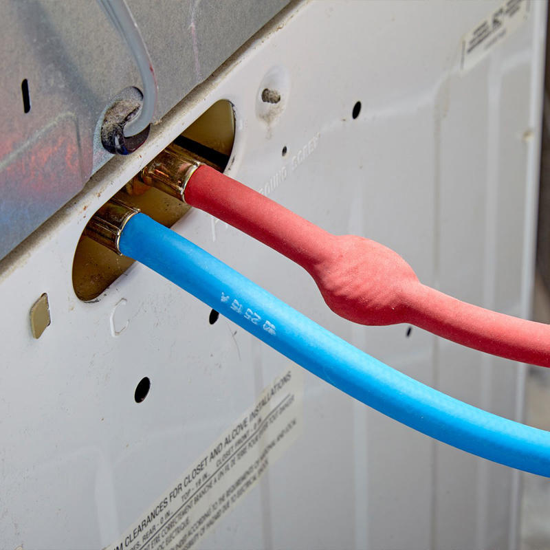 Bulge in Washing Machine Hose? Bulge in Washing Machine Hose?, Water Meter Never Stops, Damaged Siding, Sagging Deck, Beam Splice Not Over Post at Deck