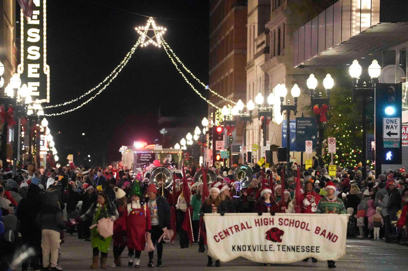 Turn out for a Christmas parade, See the Smokies ballpark in a whole new (holiday) light, Visit the Kingdom of Sweets at 'The Nutcracker', Watch a live portrayal of the nativity story, Enjoy Christmas movie magic at the Tennessee Theatre