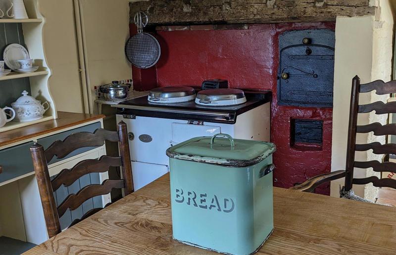 Bread bins: 1800s These classic home items date back decades and more, Home security systems: 1966, Non-stick frying pans: 1961, Tupperware: 1942, Sputnik chandeliers: 1939, Trampolines: 1936, Slow cookers: 1936, Microwaves: 1933, Reclining sofas and chairs: 1929, Electric blenders: 1919, Coffee filters: 1908, SodaStream: 1903, Loudspeakers: 1876, Vacuum cleaners: 1860, Mason jars: 1858, Bread bins: 1800s, Upholstered headboards: 1600s, Conservatories: 1500s, Sunburst mirrors: 1400s, Standing desks: 1400 – 1500s, Apothecary chests: 1400s, Mechanical clocks: 1200 – 1600s, Four-poster beds: 1200s – 1500s, Velvet sofas: 750 AD, Curtains: 200 – 600 AD, Kilim rugs: 400 – 500 BC, Underfloor heating: 350 BC, Mosaic tiles: Mesopotamia era (3000 BC), Quilts: Ancient Egypt (3400 BC), Cushions: 7000 BC
