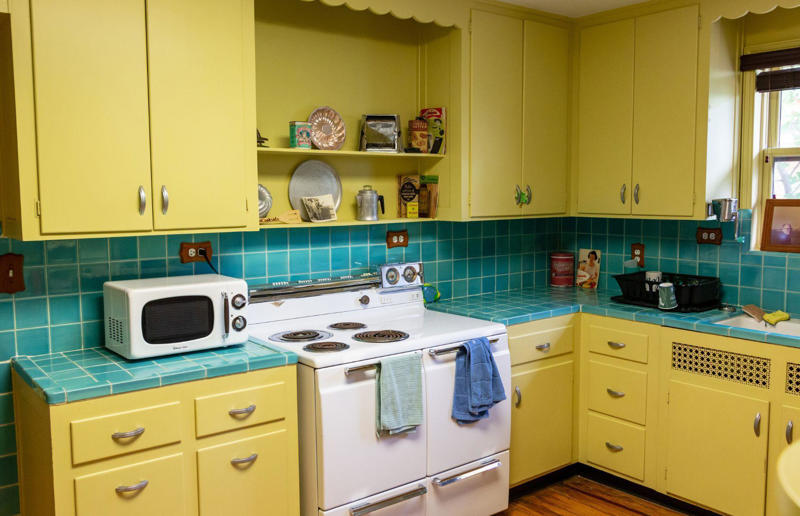 Microwaves: 1933 These classic home items date back decades and more, Home security systems: 1966, Non-stick frying pans: 1961, Tupperware: 1942, Sputnik chandeliers: 1939, Trampolines: 1936, Slow cookers: 1936, Microwaves: 1933, Reclining sofas and chairs: 1929, Electric blenders: 1919, Coffee filters: 1908, SodaStream: 1903, Loudspeakers: 1876, Vacuum cleaners: 1860, Mason jars: 1858, Bread bins: 1800s, Upholstered headboards: 1600s, Conservatories: 1500s, Sunburst mirrors: 1400s, Standing desks: 1400 – 1500s, Apothecary chests: 1400s, Mechanical clocks: 1200 – 1600s, Four-poster beds: 1200s – 1500s, Velvet sofas: 750 AD, Curtains: 200 – 600 AD, Kilim rugs: 400 – 500 BC, Underfloor heating: 350 BC, Mosaic tiles: Mesopotamia era (3000 BC), Quilts: Ancient Egypt (3400 BC), Cushions: 7000 BC