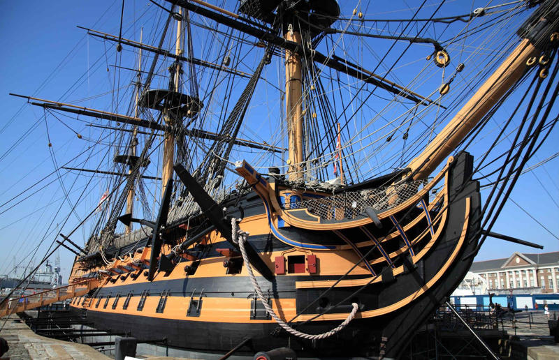 All aboard, Mayflower II, Plymouth, Massachusetts, USA, HMS Victory, Portsmouth, England, UK, USS Wisconsin, Norfolk, Virginia, USA, L'Hermione, Rochefort, France, HMS Belfast, London, England, UK, Alexander von Humboldt, Bremen, Germany, RRS Discovery, Dundee, Scotland, UK, USS Midway, San Diego, California, USA, Vasa, Stockholm, Sweden, Royal Yacht Britannia, Edinburgh, Scotland, UK, USS Constitution, Boston, Massachusetts, USA, Cap San Diego, Hamburg, Germany, Golden Hind, London and Brixham, Devon, England, UK, Mary Rose, Portsmouth, England, UK, Mikasa, Yokosuka, Japan, SS Great Britain, Bristol, England, UK, Museum of the Viking Age, Oslo, Norway, Queen Mary, Long Beach, California, USA, Raddampfer Kaiser Wilhelm, Lauenburg, Germany, QE2, Dubai, UAE, Cutty Sark, London, England, UK