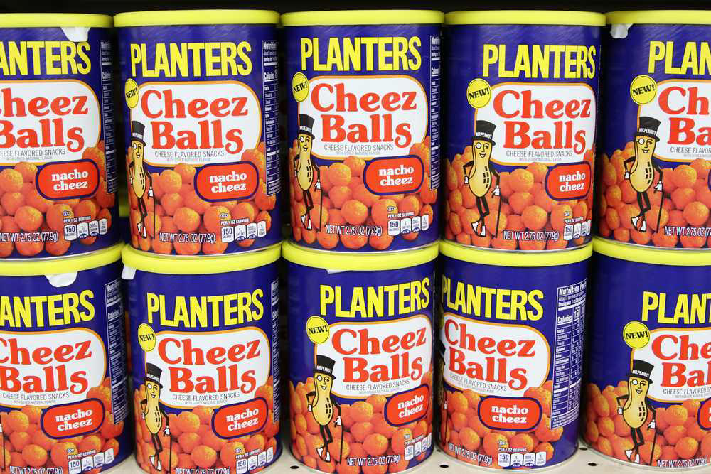 Fruitopia, Jello Pudding Pops, Pizza Hut Buffet, Burger King Fries, Clearly Canadian, Butterfinger BB's, Dunkaroos, Planters Cheez Balls, Minute Maid Juice Bars