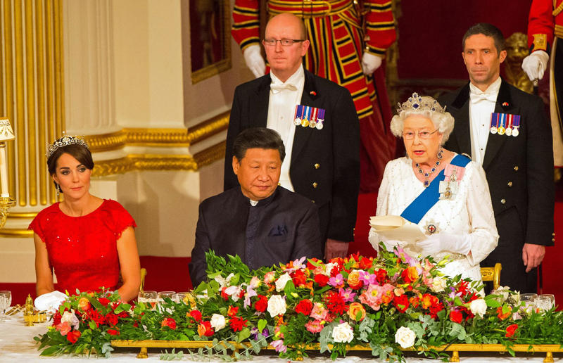 18. China state banquet at Buckingham Palace, 2015 18. China state banquet at Buckingham Palace, 2015, 17. US state banquet at Buckingham Palace, 2019, 16. Wedding of Queen Victoria and Prince Albert, 1840, 15. South Africa state banquet at Buckingham Palace, 2022, 15. South Africa state banquet at Buckingham Palace, 14. Richard III's coronation banquet, 1483, 13. Queen Elizabeth II’s coronation banquet, 1953, 12. French state banquet at Windsor Castle, 2008, 11. George IV's Brighton Pavilion banquet, 1817, 10. George IV's coronation banquet, 1821, 9. US state banquet at Buckingham Palace, 2011, 8. Wedding of George VI and Lady Elizabeth Bowes-Lyon, 1923, 7. Henry VIII’s Field of the Cloth of Gold summit meeting, 1520, 6. Swedish state banquet at Buckingham Palace, 1954, 5. Edward VII’s coronation banquet, 1902, 4. Charles II's banquet for the Garter Knights, 1671, 3. Queen Victoria's Diamond Jubilee, 1897, 2. Henry VIII's coronation banquet, 1509, 1. George IV's Carlton House banquet, 1811, 1. George IV’s Carlton House banquet, 1811