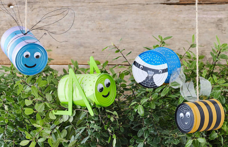 Refresh, reuse and recycle, Teacup bird feeder, Kids' stationery jars, Animal tin cans, Skateboard side table, Cork pot stand, Denim planters, Colander hanging basket, Découpage dresser, Ladder garden, Window shutter wall planter, Chalk painted furniture, Mason jar lights, Storage ladder, Outdoor plant dresser, Suitcase-style drawers, Blue sky fridge, Wooden bowl lamp, Children's drawers, Colourful candlesticks, Tin can planters, Textured set of drawers, Corkboard wall art, Reclaimed door bench, Bicycle bathroom vanity, Chair transformations, Cabinet update, Reclaimed wooden shelf, Plastic bottle garden chairs
