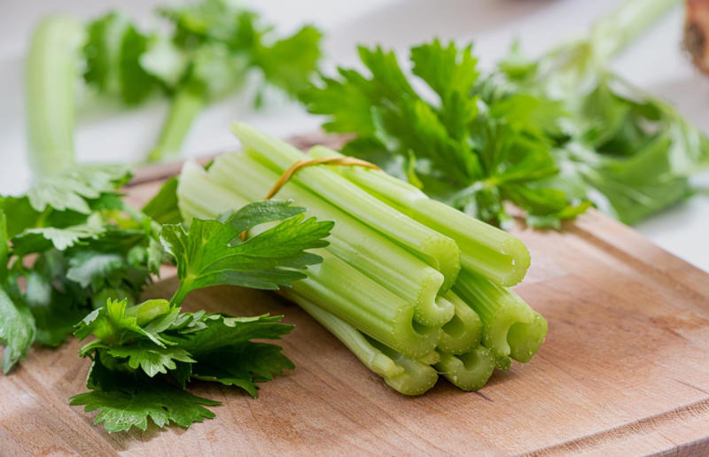14. Eating celery burns more calories than you gain 37. Strawberries are berries, 36. The five-second rule is a thing, 35. Canned food is less nutritious, 34. Spinach is the ultimate iron powerhouse, 33. Your 'five a day' is based on hard science, 32. Broccoli contains more protein than steak, 31. Keeping the pit in an avocado will prevent it from browning, 30. If a soup is too salty, you should add a peeled raw potato, 29. Subway uses fake chicken and tuna, 28. Beaver secretions are used in all artificial vanilla products, 27. The longer you marinate meat, the better, 26. American cheese was invented in the USA, 25. You shouldn't cook tomatoes in a cast-iron pan, 24. You should always sift your flour for baking, 23. Turkey makes you sleepy, 22. Fast food fries are vegan, 21. Drinking milk prevents bone fractures, 20. You shouldn’t cook with extra-virgin olive oil, 19. You shouldn’t crowd mushrooms in a pan, 18. You shouldn't wash mushrooms, 17. Oranges are the fruit with the most vitamin C, 16. Raw vegetables are healthier than cooked vegetables, 15. KFC uses genetically engineered chickens, 14. The seeds are the spiciest part of a chilli pepper, 13. Eating celery burns more calories than you gain, 12. You should wait half an hour after eating before swimming, 11. If you swallow gum, it'll stay in your stomach for seven years, 10. You should wash your chicken, 9. McDonald’s food never spoils, 8. Searing meat keeps the juices in, 7. MSG is bad for you, 6. Eating carrots improves your eyesight, 5. Sharp knives are more likely to cause an injury, 4. You should drink eight glasses of water a day, 3. Chocolate gives you spots, 2. Adding oil to pasta water prevents it from sticking