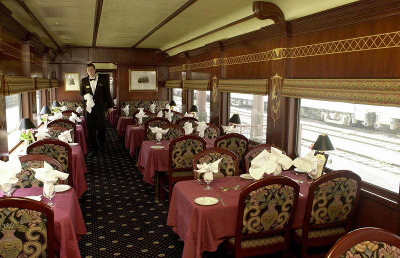 2000s: aboard the American Orient Express Rail travel through the ages, 1860s: Royals embrace train travel, 1870s: An early railroad bridge in Arizona, 1880s: Luxurious interior of a railroad car, 1880s: First transcontinental train in Canada, 1890s: Dining car on the Chicago Great Western Limited, 1890s: Barber shop on board a train, 1900s: All about comfort, 1910s: Royals on tour, 1910s: Train travel for everyone, 1910s: Darjeeling Himalayan Railway loop, 1920s: First non-stop service of the Flying Scotsman, 1920s: Swedish State Railways Second Class, 1920s: New entertainment on board, 1930s: Films on trains, 1920s: Holiday rush, 1930s: Sleeping in comfort, 1930s: Battling baggage, 1930s: Summer holidays in the Austrian countryside, 1940s: Long-haul journeys in comfort, 1940s: New luxury trains, 1950s: Lounge on the Southern Pacific Sunset Limited, 1960s: A dream of Eurotunnel, 1960s: High-speed rail travel is unveiled in Japan, 1970s: Dome car of the Southwest Limited, 1970s: The inaugural journey of the Indian Pacific, 1970s: Final journey of the Orient Express, 1980s: Business on the go, 1990s: Passengers en route to the Royal Ascot, 1990s: The late Queen Elizabeth II and Prince Philip aboard Eurostar, 2000s: Amtrak employees in front of the new Acela Express train, 2000s: Aboard the American Orient Express, 2010s: High-speed train travel in China