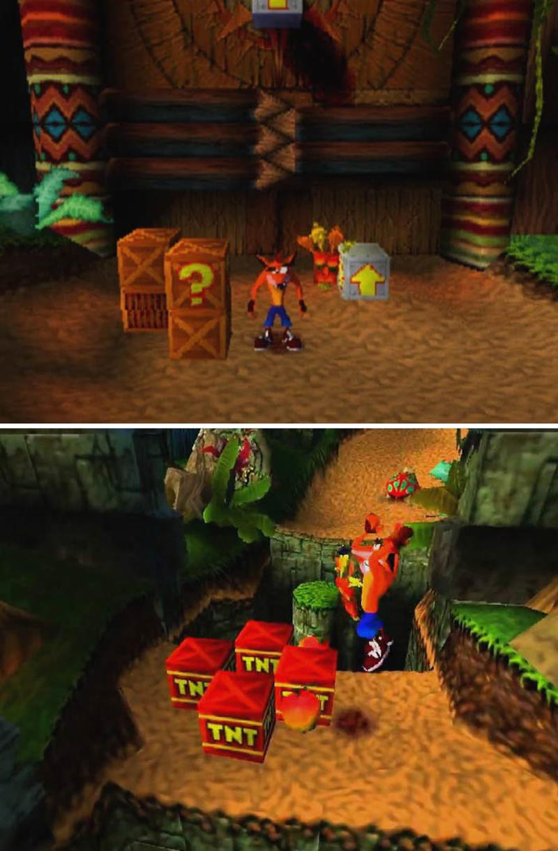 #25 Crash Bandicoot #1 Super Mario Bros. 3, #3 The Legend Of Zelda: A Link To The Past, #5 Donkey Kong, #7 Super Mario Kart, #9 Outrun, #11 Pong, #13 Sensible Soccer, #15 Manic Miner, #17 Lemmings, #19 Chuckie Egg, #21 Crash Bandicoot, #23 The Secret Of Monkey Island, #25 Asteroids, #27 Donkey Kong Country, #29 Myst, #31 Spyro, #33 Monkey Island 2: Lechuck's Revenge, #35 Tron, #37 Warcraft: Orcs & Humans