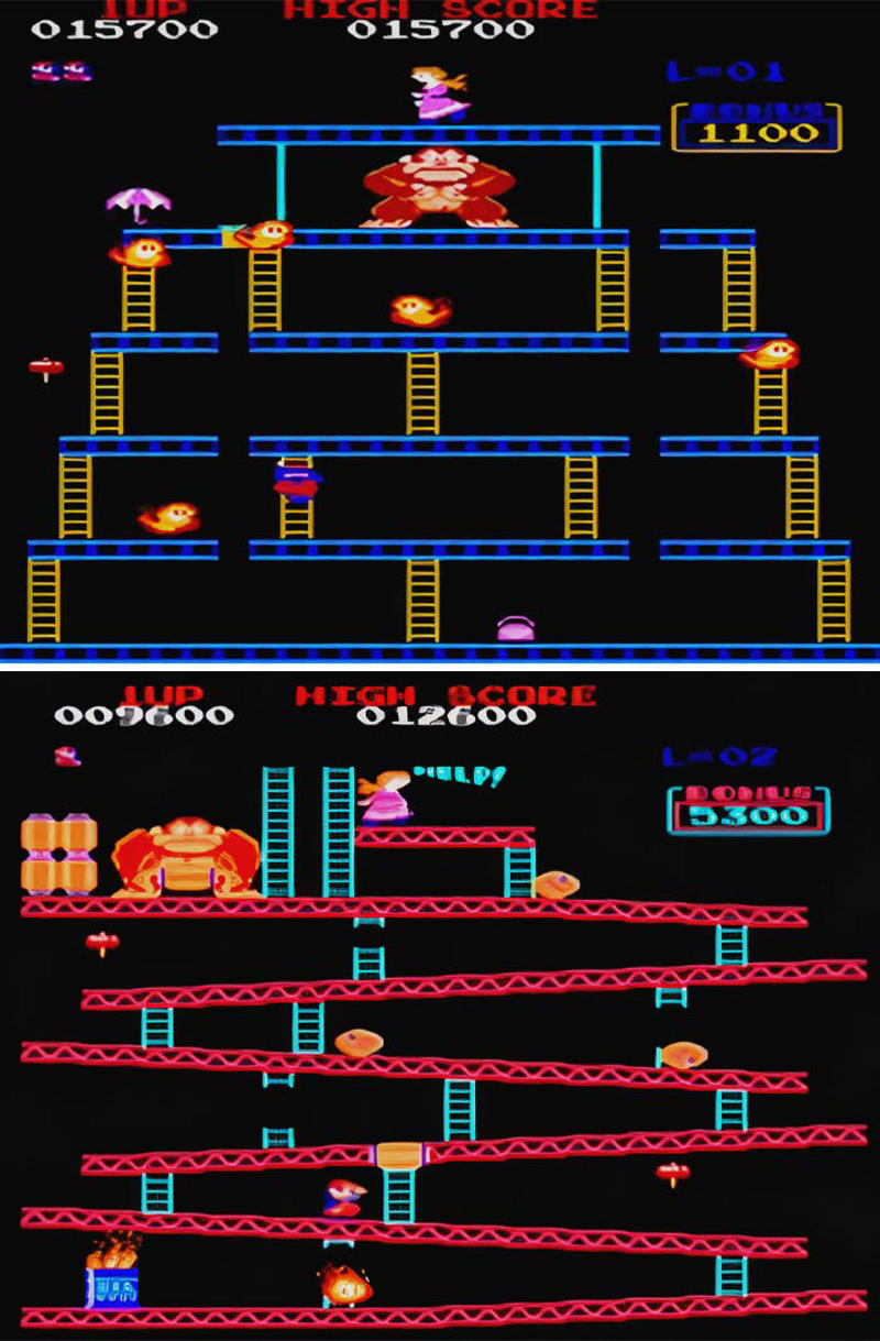 #5 Donkey Kong #1 Super Mario Bros. 3, #3 The Legend Of Zelda: A Link To The Past, #5 Donkey Kong, #7 Super Mario Kart, #9 Outrun, #11 Pong, #13 Sensible Soccer, #15 Manic Miner, #17 Lemmings, #19 Chuckie Egg, #21 Crash Bandicoot, #23 The Secret Of Monkey Island, #25 Asteroids, #27 Donkey Kong Country, #29 Myst, #31 Spyro, #33 Monkey Island 2: Lechuck's Revenge, #35 Tron, #37 Warcraft: Orcs & Humans
