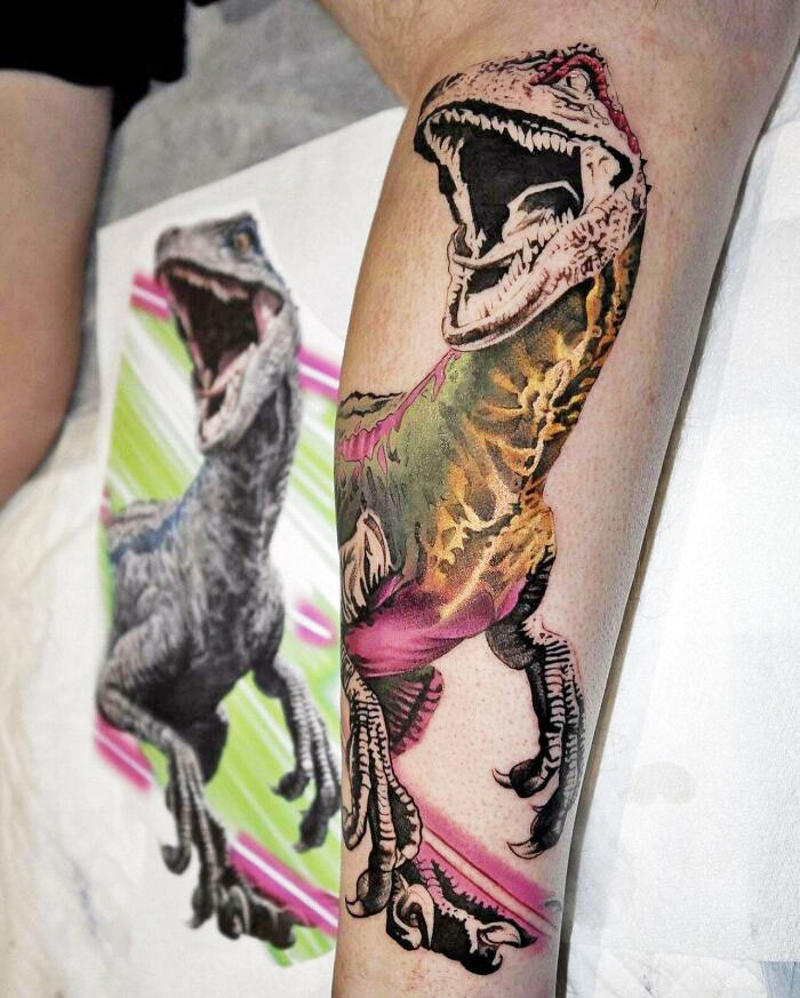 #43 Color Realism Velociraptor. Work In Progress #1 Very Colorful Dinosaur, #2 White Stegosaurus Fossil, #4 A Blind Cat Walking His Guiding Velociraptor, #6 Dinosaur Bubble Bath, #7 Dinosaur Sleeve, #8 Gorgeous Work, #9 My Favorite, #10 Ok Google, #11 Furry Little Dinosaur, #12 Super Cute Dino, #13 Siblings' Tattoos, #14 Does Everyone Like Geometric Art? T-Rex Skull, #16 Tattoo Museum, #18 Jungle Dinosaur, #19 Origami T-Rex, #20 My Cartoon Dinosaurs' Tattoo, #21 Dino With Underwater Scene, #22 I Bet This Tea Comes With A Very Special Flavor, #23 Hand-Poked Dinosaur, #24 Yehaaaw, #25 Punk Raptor, #26 Dinos Love Donuts, #27 First Tattoo, #28 Basquiat Dino, #29 We All Live In A Submarine, #30 Raptor. Really Amazing Work, #31 T-Rex Skeleton, #32 Aliens vs. Dinosaurs, #33 T-Rex, #35 Dinosaur Tattoo For Gamers, #37 Uncle Brachiosaurus With His Nephew, #38 Velociraptor, #39 This T-Rex Done By Me, #40 This Guy Is My Neighbor, #41 Dinosaur Sleeve, #42 Walking A T-Rex, #43 Color Realism Velociraptor. Work In Progress, #44 Dinosaur And A Warrior, #46 Just A Man And His Dino