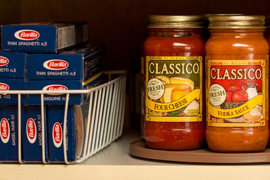 1. Canned or dried beans, 2. Frozen proteins, 3. Butter, 4. Dry pasta and noodles, 5. Speciality items, 6. Paper products