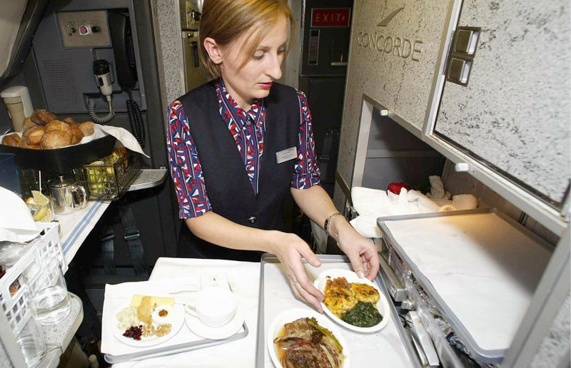Dining sky high, What passengers could expect, Concorde’s cuisine, Huge culinary names were involved, Gâteau beginnings, Michelin-starred meals were served, Concorde’s first commercial flight, The first Concorde feast, The Concorde Cellar, Very special tableware, Endless gifts, Memorable menus, The menu design, Menus and memorabilia are now collectors' items, A typical 1970s menu, The inaugural LHR–JFK menu, A typical 1980s menu: London, England to Washington, USA starter, A typical 1980s menu: London, England to Washington, USA mains and dessert, A typical 1980s menu: Washington, USA to London, England starter, A typical 1980s menu: Washington, USA to London, England mains and dessert, A typical 1990s menu, A typical 2000s brunch menu, Concorde’s final flight, Concorde’s last meal