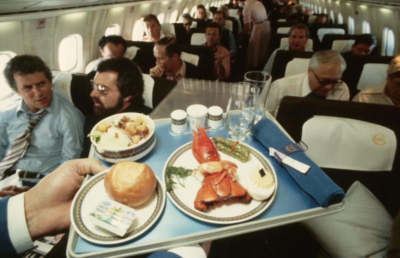Dining sky high, What passengers could expect, Concorde’s cuisine, Huge culinary names were involved, Gâteau beginnings, Michelin-starred meals were served, Concorde’s first commercial flight, The first Concorde feast, The Concorde Cellar, Very special tableware, Endless gifts, Memorable menus, The menu design, Menus and memorabilia are now collectors' items, A typical 1970s menu, The inaugural LHR–JFK menu, A typical 1980s menu: London, England to Washington, USA starter, A typical 1980s menu: London, England to Washington, USA mains and dessert, A typical 1980s menu: Washington, USA to London, England starter, A typical 1980s menu: Washington, USA to London, England mains and dessert, A typical 1990s menu, A typical 2000s brunch menu, Concorde’s final flight, Concorde’s last meal