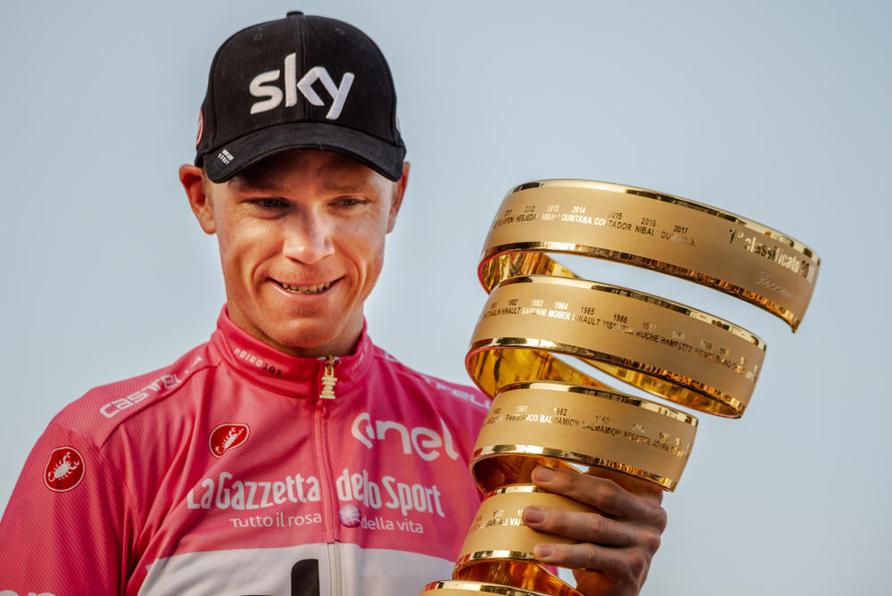5. Chris Froome (4 wins) 15. Alejandro Valverde, 14. Vincenzo Nibali, 12. Primož Roglič, 11. Romain Bardet, 10. Alberto Contador, 8. Geraint Thomas, 7. Julian Alaphilippe, 6. Wout van Aert, 4. Mark Cavendish, 3. Jonas Vingegaard, 2. Chris Froome