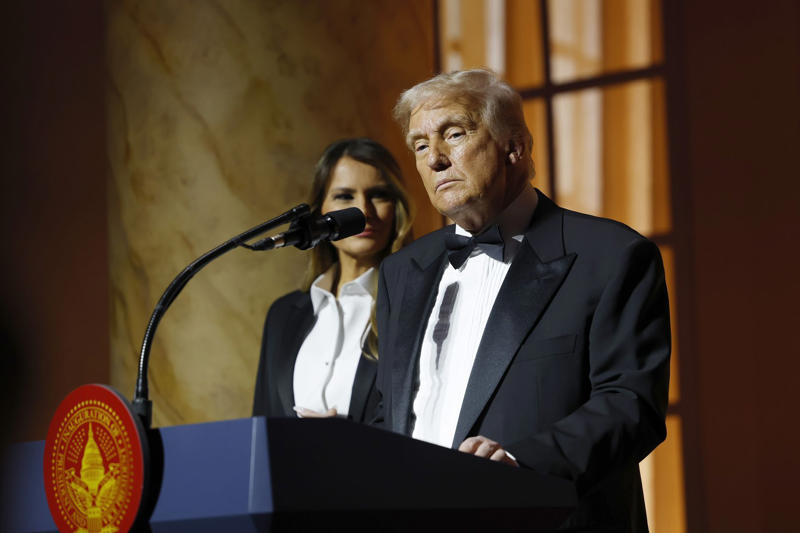 January 19 - Pledges to release classified Kennedy and MLK records May 22 - Pentagon accepts Boeing jet from Qatar for Trump, May 22 - "Big, beautiful bill" passed by House, May 21 - Announces “Golden Dome” missile defence project, May 20 - Has "excellent" call with Putin on Ukraine war, May 19 - Reacts to Biden's cancer diagnosis, May 16 - New tariff rates on the way, May 15 - Trump says US is close to nuclear deal with Iran, May 14 - Brokers B deal between Qatar Airways and Boeing, May 13 - Expedites refugee applications for white South Africans, May 13 - Donald Trump seeks 1 trillion in investments in Saudi Arabia, May 12 - Preparing to make Qatari luxury plane new Air Force One, May 12 - Trump promises historic drug price cuts, May 9 - Names Jeanine Pirro interim US attorney for DC, May 8 - Will decide on “Persian Gulf” name during Middle East visit, May 7 - Supreme Court allows ban on trans people in the military, May 6 - Hosts .5 million-per-plate dinner in Virginia, May 6 - Trump Administration Offers ,000 to Undocumented Immigrants for Voluntary Departure, May 6 - Trump and Carney meet at the White House, May 6 - Lawsuits against the Trump administration for mass layoffs at HHS, May 5 - Trump plans to reopen Alcatraz, May 5 - Trump uncertain about constitutional right to "due process", May 4 - Trump Denies Seeking Unconstitutional Third Term Despite "Trump 2028" Merchandise, Trump Stirs Controversy with AI-Generated Pope Image During Vatican Mourning Period, May 2 - Plans to revoke Harvard’s tax-exempt status, May 1 - Reassigns national security adviser Mike Waltz, April 30 - Blames Biden for shrinking US economy, April 29 - Lowest 100-day approval rating in 80 years, April 28 - Trump suggests Canadians should vote for him in election, April 25 – Trump signs executive order to step up global deep-sea mining, April 23 – Trump softens stance on China and Powell, April 22 - Trump refuses to grant migrants a trial, April 21 - Stands behind Hegseth as defense secretary, April 19 – Trump’s approval rating on economy drops to all-time low, April 17 - Criticizes Federal Reserve Chair, April 16 - Plans to overhaul the Endangered Species Act, April 15 - Trump suggests deporting US criminals to El Salvador, April 14 - Called “fully fit” by White House physician, April 9 - Pauses tariffs on everyone but China for 90 days, April 9 - Urges Americans to “BE COOL!”, April 8 - Prepared to add new tariffs on China, April 7 - Wins ruling on rapid deportations, April 7 - Hosts World Series champion Dodgers at White House, April 2 - Announces widespread reciprocal tariffs, April 1 - Administration sued by state AGs over health funding cuts, March 27 - Trump pulls Stefanik's nomination for U.N. ambassador, March 26 - Imposing tariffs on all automobiles made outside the US, March 25 - Calls group chat security leak a “glitch”, March 24 - Dismisses existing portrait of himself, praises unseen Russian picture, March 20 - Signs order to dismantle Department of Education, March 15 - Signs bill to fund government through September, March 11 - Supports Elon Musk and Tesla, March 11 - Escalates trade war with Canada, March 9 - Won’t rule out recession, March 7 - Holds crypto summit, Bitcoin price tumbles, March 4 - Gives speech to Congress, March 4 - Officially puts tariffs into effect, March 3 - Freezes military aid to Ukraine, March 2 - Announces crypto reserve, February 28 - Has tense meeting with Zelenskyy at White House, February 26 - Posts AI-generated video on Gaza transformation, February 24 - Says tariffs on Canada and Mexico will go forward, February 21 - Fires senior military leadership, February 15 - Channels Napoleon, February 12 - Speaks with Putin about ending war in Ukraine, February 10 - Imposes 25 per cent tariffs on steel and aluminum imports, February 7 - Meets with Japanese prime minister, February 5 - Bans transgender women from female sports, February 4 - States that the US will “take over” Gaza Strip, February 3 - Delays tariffs targeting Canada and Mexico, January 23 - Lays out economic vision to WEF, January 20 - Suspends sale of TikTok for 75 days, January 20 - Pardons 1,500 people involved in Jan. 6 Capitol riots, January 20 - Plans 25% tariffs for Canada and Mexico on Feb. 1, January 20 - Marco Rubio confirmed as secretary of state, January 20 - Signs first executive orders, January 20 - Sworn in as 47th president of the United States, January 19 - Pledges to release classified Kennedy and MLK records, January 18 - Launches own cryptocurrency, January 14 - Plans to create “External Revenue Service”, January 10: Planning 100-plus executive orders on day one, January 10: Receives no punishment for felony hush money conviction, January 8: Plans to designate Mexican cartels as terror organizations, January 5: Meets Italian prime minister Giorgia Meloni, December 26 - Told Wayne Gretzky to run for Canadian Prime Minister, December 25 - Tells death row prisoners to “go to hell”, December 23 - Once again looking to buy Greenland, December 22 - Threatens to regain control of Panama Canal, December 22 - Rejects claims that Elon Musk is pulling his strings, December 16 - Will not have NY hush money case dismissed, December 14 - Gets M in ABC defamation case, December 13 - Vows to end daylight saving time, December 11 - Invites Xi Jinping to attend his inauguration, December 9 - Lays out agenda in television interview, December 5 - Selects David Sacks to oversee AI and crypto, December 4 - Names Peter Navarro as top trade advisor, December 3 - Jokes about making Canada the “51st state”, December 2 - Demands release of Israeli hostages in Gaza, December 2 - Plans to travel to Paris, November 21 - Matt Gaetz withdraws from AG consideration, November 20 - Chooses Linda McMahon to be education secretary, November 19 - Picks Dr. Oz to run Medicare and Medicaid, November 16 - Attends UFC 309, November 14 - Plans to use recess appointments, November 13 - Nominates Marco Rubio as secretary of state, November 13 - Nominates Pete Hegseth as secretary of defense, November 13 - Nominates Matt Gaetz as attorney general, November 13 - Nominates Tulsi Gabbard as director of national intelligence, November 12 - Nominates Kristi Noem as his Homeland Security secretary