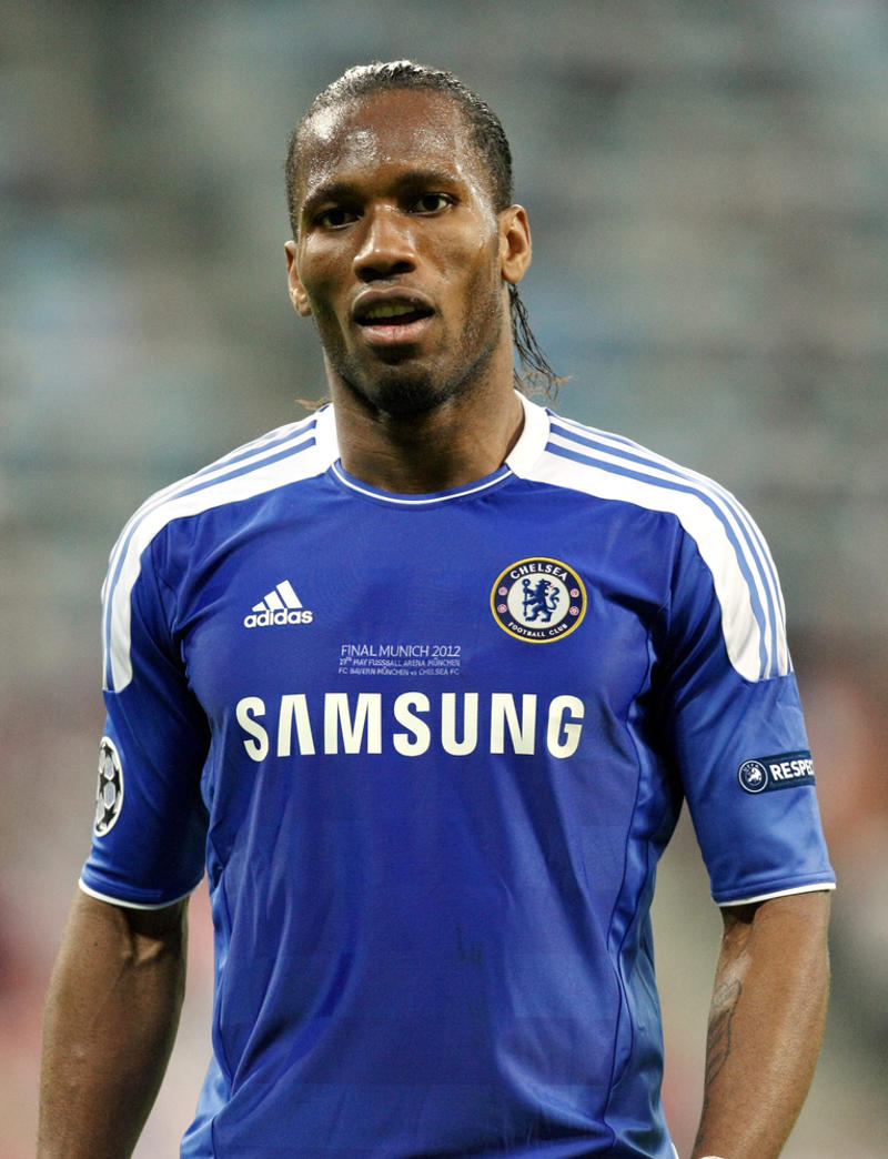 15. Christian Benteke, 14. Mamadou Sakho, 12. George Elokobi, 11. Victor Wanyama, 10. Virgil van Dijk, 8. Adama Traoré, 7. Sol Campbell, 6. Didier Drogba, 4. Romelu Lukaku, 3. Yaya Touré, 2. Zlatan Ibrahimović