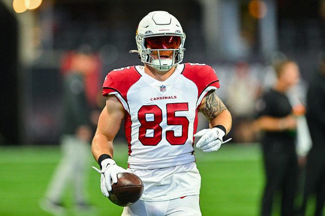 Trey McBride - Fantasy Football Rankings, Waiver Wire Pickups, Draft Sleepers, Tight End 32. Tommy Tremble - Carolina Panthers, 31. Theo Johnson - New York Giants, 30. Brenton Strange - Jacksonville Jaguars, 29. Will Dissly - Los Angeles Chargers, 28. Chig Okonkwo - Tennessee Titans, 27. Mason Taylor - New York Jets, 26. Noah Fant - Seattle Seahawks, 25. Juwan Johnson - New Orleans Saints, 24. Hunter Henry - New England Patriots, 23. Dalton Schultz - Houston Texans, 22. Colston Loveland - Chicago Bears, 21. Cade Otton - Tampa Bay Buccaneers, 20. Tyler Higbee - Los Angeles Rams, 19. Dalton Kincaid - Buffalo Bills, 18. Tucker Kraft - Green Bay Packers, 17. Tyler Warren - Indianapolis Colts, 16. Kyle Pitts - Atlanta Falcons, 15. Jake Ferguson - Dallas Cowboys, 14. Mike Gesicki - Cincinnati Bengals, 13. Zach Ertz - Washington Commanders, 12. Pat Freiermuth - Pittsburgh Steelers, 11. Mark Andrews - Baltimore Ravens, 10. Evan Engram - Denver Broncos, 9. Dallas Goedert - Philadelphia Eagles, 8. Jonnu Smith - Miami Dolphins, 7. David Njoku - Cleveland Browns, 6. T.J. Hockenson - Minnesota Vikings, 5. Travis Kelce - Kansas City Chiefs, 4. Sam LaPorta - Detroit Lions, 3. Trey McBride - Arizona Cardinals, 2. Brock Bowers - Las Vegas Raiders, 1. George Kittle - San Francisco 49ers