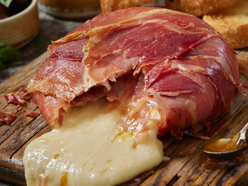 Go for a sweet and savory combination of ham, Brie, and pears or apples.