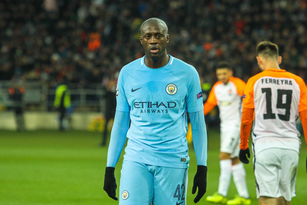 15. Christian Benteke, 14. Mamadou Sakho, 12. George Elokobi, 11. Victor Wanyama, 10. Virgil van Dijk, 8. Adama Traoré, 7. Sol Campbell, 6. Didier Drogba, 4. Romelu Lukaku, 3. Yaya Touré, 2. Zlatan Ibrahimović