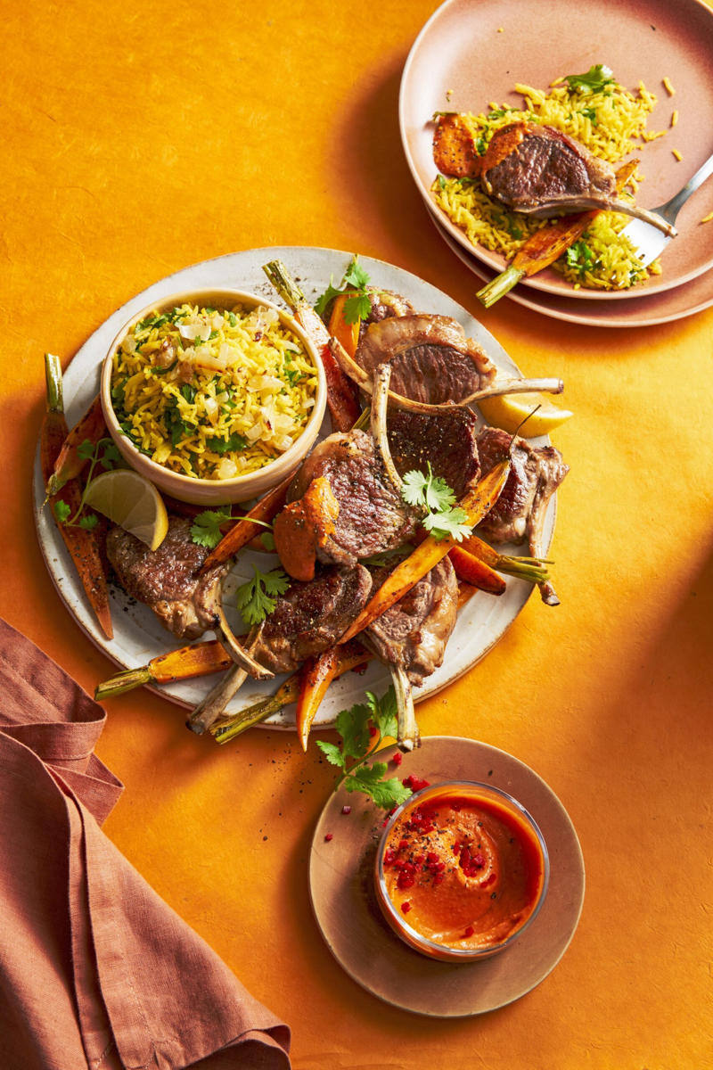 100 healthy dinner recipes your family will love, Eggplant pillows (Cuscini di melanzane) , Ginger fish stir fry , Grilled salmon and cos salad , Kale falafel salad with toasted pine nuts and hummus
