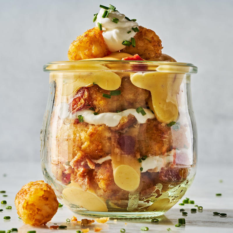 Jalapeño Popper Dip, French Onion Smashed Potatoes, Fried Buffalo Artichoke Hearts, Buffalo Blitz Bites, Hawaiian Roll Sliders, Football Field Dip, Potato Skin Bites, Classic Chili, Blooming Quesadilla Ring, Taco Dip, Ranch Wings, Sloppy Joe Cups, Crockpot Buffalo Chicken Dip, Pimento Cheese-Stuffed Mini Peppers, Tailgate Tots, Spinach Dip Rolls, French Dip Stuffed Biscuits, Nashville Hot Chicken Fries, Pigs In A Blanket, Lemon-Pepper Wings