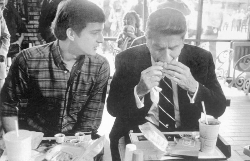 Presidential visits In pictures: McDonald's in the 1980s, Old-school signage, Differing styles, A move towards simpler signs, A slice of history, Golden exterior, The same, but different, Striking appearances, The rise of the drive-thru, A change in (exterior) pace, City branches, Outdoor space aplenty, Endless fun for kids, A place to hang out, Busy preparation areas, Recycling systems, Menu highlights, Item checklist, The Chicken McNuggets phenomenon, Coupon craze, McDonald’s in Tokyo, Japan, Menus in Tokyo, Japan, Global openings, Colourful uniforms, Service with a smile, Mascots were everywhere, A push for evening meals, Royal window displays, Esteemed guests, Presidential visits