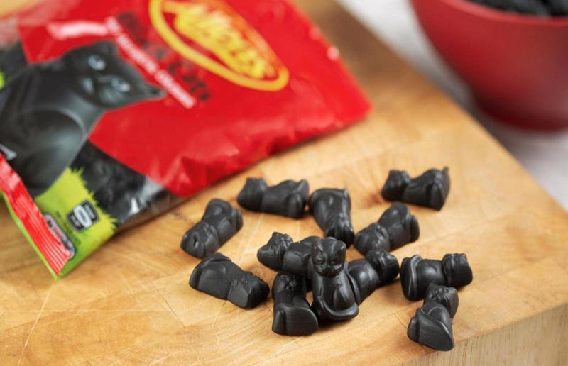 24. Black Cats 31. Choo Choo Bar, 30. Fizzoes, 29. Push Pop, 28. Jubes, 27. Spearmint Leaves, 26. Warheads Extreme Sour, 25. JOLS, 24. Black Cats, 23. Wine Gums, 22. Minties, 21. Sherbies, 20. Cheekies, 19. Yowie, 18. Zappo, 17. Pascall Marshmallows, 16. Zombie Chews, 15. Big Red Frogs, 14. Fantales, 13. Sour Brite Crawlers, 12. Jaffas, 11. Wizz Fizz Sherbet Sachets, 10. Life Savers Fizz Stix, 9. Pineapples, 8. Red Ripperz, 7. Clinkers, 6. Sherbet bombs, 5. Freckles, 4. Strawberry Clouds, 3. Snakes Alive, 2. Musk Sticks