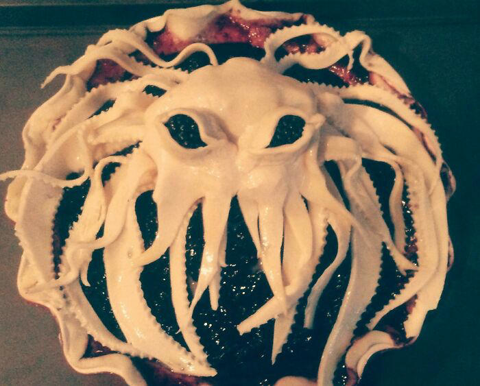 #27 Homemade Kraken Pie #1 Homemade Cactus Cupcakes, #3 Homemade Lemon Pie, #5 Hand Painted Citrus Macarons, #7 Homemade French Macarons, #9 Homemade Honey BBQ Chicken Pot Pie, #11 Homemade Succulent Cupcakes, #13 Grandmas Delicious 21 Layer Jello, #15 Homemade Rainbow Fruit Tart, #17 Homemade Vanilla Toffee Scrabble Birthday Cake With Chocolate Buttercream, Caramel, And Banana, #19 Homemade Poached Rhubarb Frangipane Tart, #21 Homemade Cheeses!, #23 Homemade Breakfast Sugar Cookies, #25 Homemade Focaccia Landscape, #27 Homemade Kraken Pie, #31 Homemade Cheese, Meat, Fruit, Nut Platter For My Wife's 30th Birthday, #33 Homemade 5 Shades Of Crispy Chicken, #35 Homemade Korean Cream Cheese Garlic Bread, #37 Homemade Fresh Tagliatelle, Butter Poached Lobster, Morel-Lobster Cream Sauce, #39 Homemade Buttercream Succulent Cupcakes, #41 Homemade Donuts (Filled With Guava, Vanilla Custard, And Chocolate Ganache), #43 Homemade Macarons And Ma-Raccoons., #45 Homemade Churro With Dulce De Leche Cake, #47 Homemade Sourdough Bread, #49 Homemade The United States Of Christmas Cookies