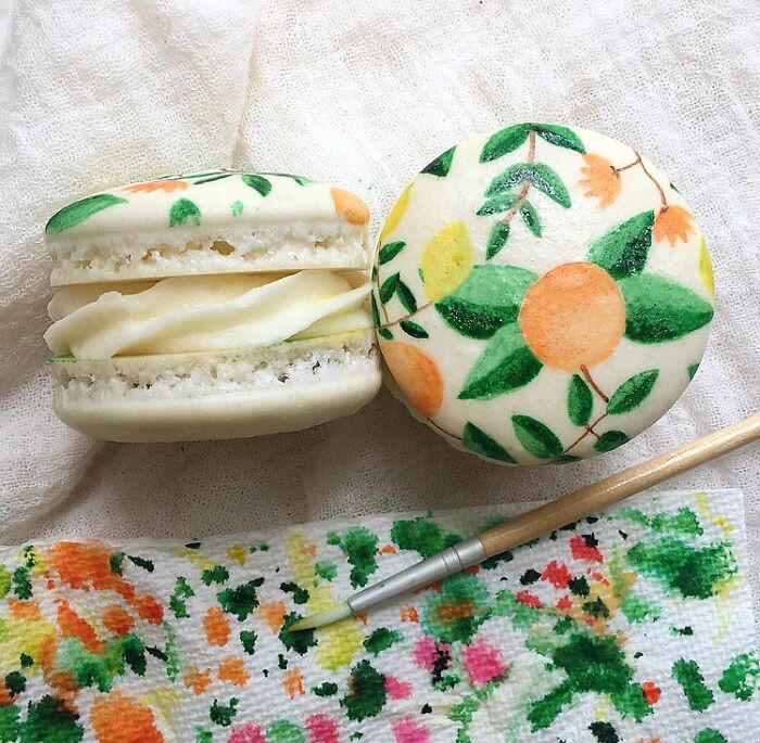 #5 Hand Painted Citrus Macarons #1 Homemade Cactus Cupcakes, #3 Homemade Lemon Pie, #5 Hand Painted Citrus Macarons, #7 Homemade French Macarons, #9 Homemade Honey BBQ Chicken Pot Pie, #11 Homemade Succulent Cupcakes, #13 Grandmas Delicious 21 Layer Jello, #15 Homemade Rainbow Fruit Tart, #17 Homemade Vanilla Toffee Scrabble Birthday Cake With Chocolate Buttercream, Caramel, And Banana, #19 Homemade Poached Rhubarb Frangipane Tart, #21 Homemade Cheeses!, #23 Homemade Breakfast Sugar Cookies, #25 Homemade Focaccia Landscape, #27 Homemade Kraken Pie, #31 Homemade Cheese, Meat, Fruit, Nut Platter For My Wife's 30th Birthday, #33 Homemade 5 Shades Of Crispy Chicken, #35 Homemade Korean Cream Cheese Garlic Bread, #37 Homemade Fresh Tagliatelle, Butter Poached Lobster, Morel-Lobster Cream Sauce, #39 Homemade Buttercream Succulent Cupcakes, #41 Homemade Donuts (Filled With Guava, Vanilla Custard, And Chocolate Ganache), #43 Homemade Macarons And Ma-Raccoons., #45 Homemade Churro With Dulce De Leche Cake, #47 Homemade Sourdough Bread, #49 Homemade The United States Of Christmas Cookies