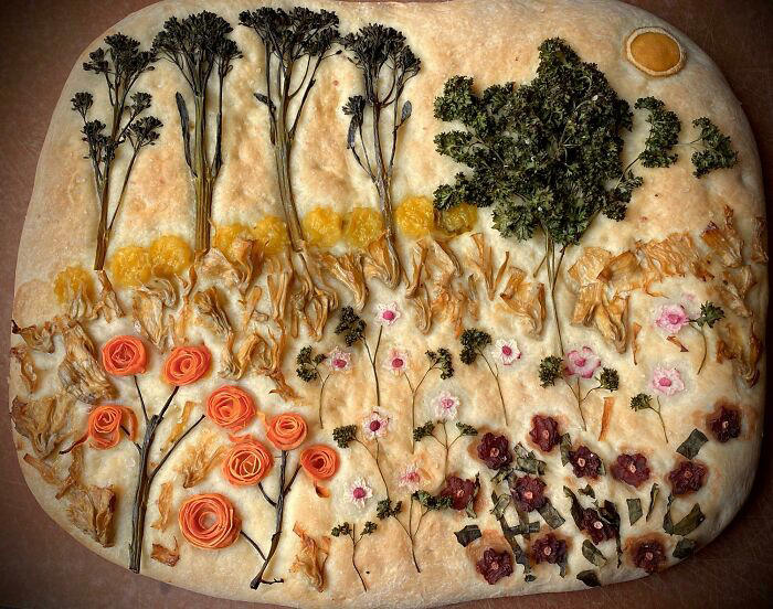 #25 Homemade Focaccia Landscape #1 Homemade Cactus Cupcakes, #3 Homemade Lemon Pie, #5 Hand Painted Citrus Macarons, #7 Homemade French Macarons, #9 Homemade Honey BBQ Chicken Pot Pie, #11 Homemade Succulent Cupcakes, #13 Grandmas Delicious 21 Layer Jello, #15 Homemade Rainbow Fruit Tart, #17 Homemade Vanilla Toffee Scrabble Birthday Cake With Chocolate Buttercream, Caramel, And Banana, #19 Homemade Poached Rhubarb Frangipane Tart, #21 Homemade Cheeses!, #23 Homemade Breakfast Sugar Cookies, #25 Homemade Focaccia Landscape, #27 Homemade Kraken Pie, #31 Homemade Cheese, Meat, Fruit, Nut Platter For My Wife's 30th Birthday, #33 Homemade 5 Shades Of Crispy Chicken, #35 Homemade Korean Cream Cheese Garlic Bread, #37 Homemade Fresh Tagliatelle, Butter Poached Lobster, Morel-Lobster Cream Sauce, #39 Homemade Buttercream Succulent Cupcakes, #41 Homemade Donuts (Filled With Guava, Vanilla Custard, And Chocolate Ganache), #43 Homemade Macarons And Ma-Raccoons., #45 Homemade Churro With Dulce De Leche Cake, #47 Homemade Sourdough Bread, #49 Homemade The United States Of Christmas Cookies