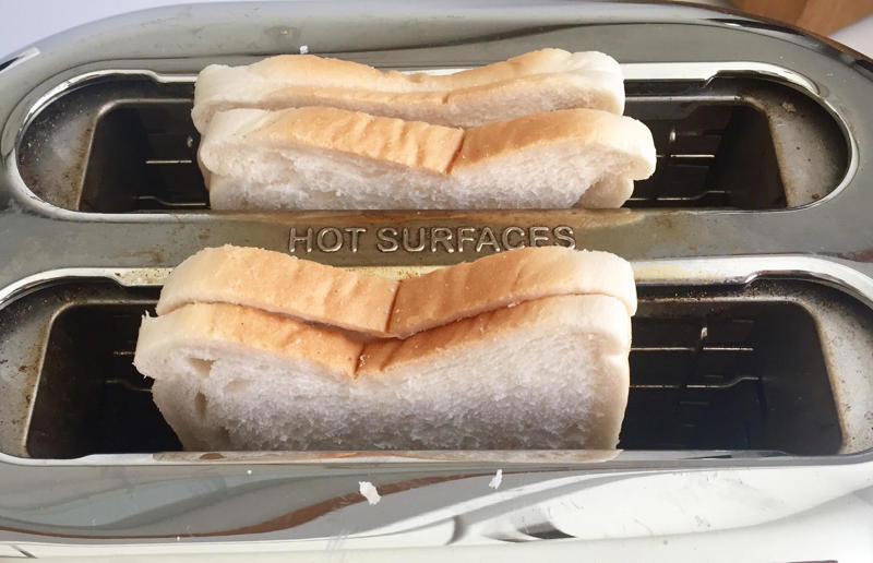15. Use the toaster wisely 32. Chop up your ingredients, 31. Bake your sandwich, 30. Remove crusts correctly, 29. Use your leftovers, 28. Experiment with sweet alternatives, 27. Get creative for picky eaters, 26. Prepare ahead, 25. Use mayo for toasted sandwiches, 24. A not-so-deep cut, 23. Cut your own bread, 22. Go easy on calorie-dense spreads, 21. Tidy up your fillings, 20. Toast the inside of your bread, 19. Store sandwiches correctly, 18. Tightly wrap tortillas, 17. Wash your veg, 16. Experimenting with texture, 15. Use the toaster wisely, 14. Season, season, season, 13. Mix it up, 12. Use compound butter, 11. Lattice bacon strips, 10. Cut diagonally, not widthways, 9. Use the right bread, 8. Add condiments later, 7. Slice bread with care, 6. Choose the right cheese, 5. Soak up the excess moisture, 4. Layer lovingly, 3. Spice up your bread, 2. Peanut butter barrier